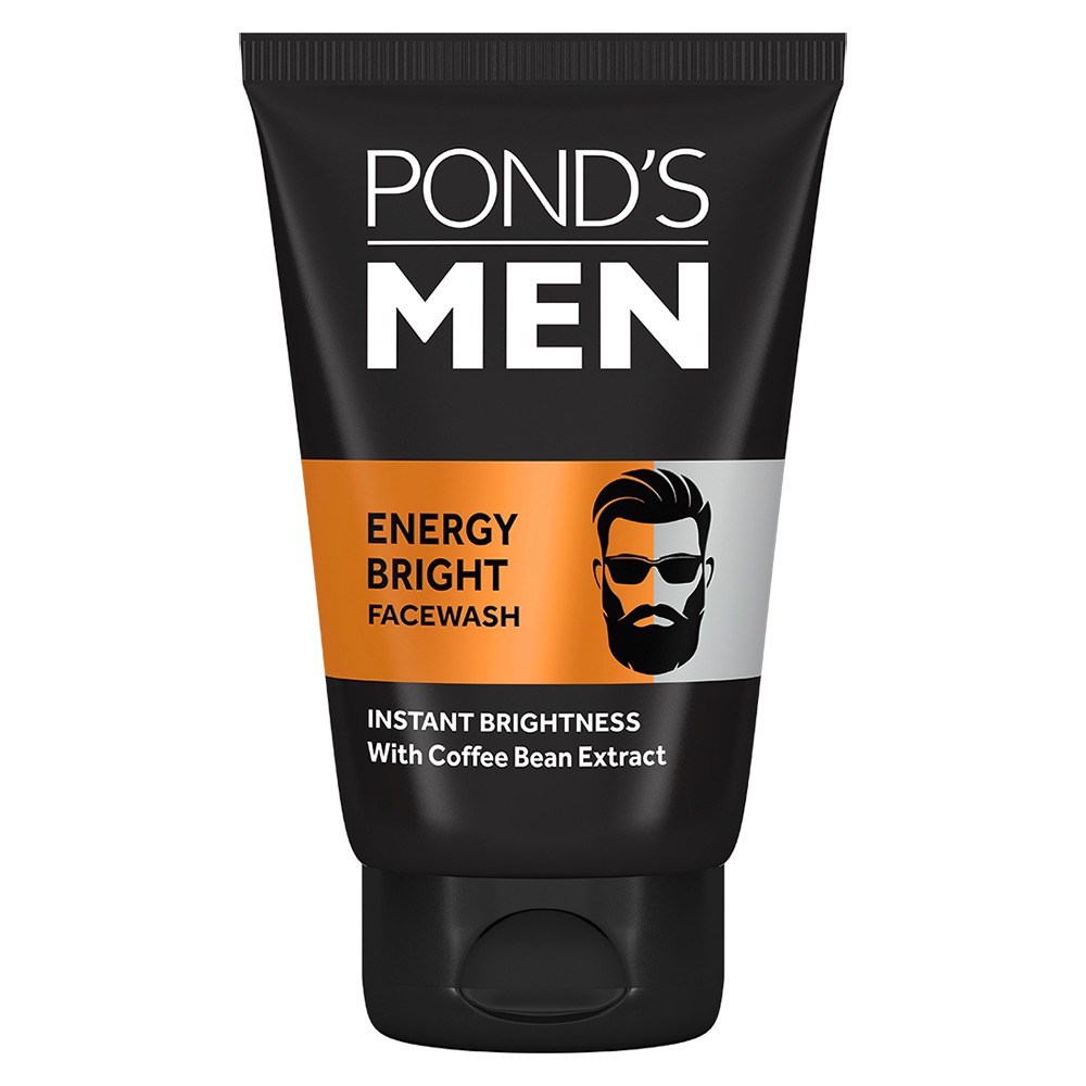Pond's Men Energy Bright Anti-Dullness Facewash With Coffee Bean, 50 g