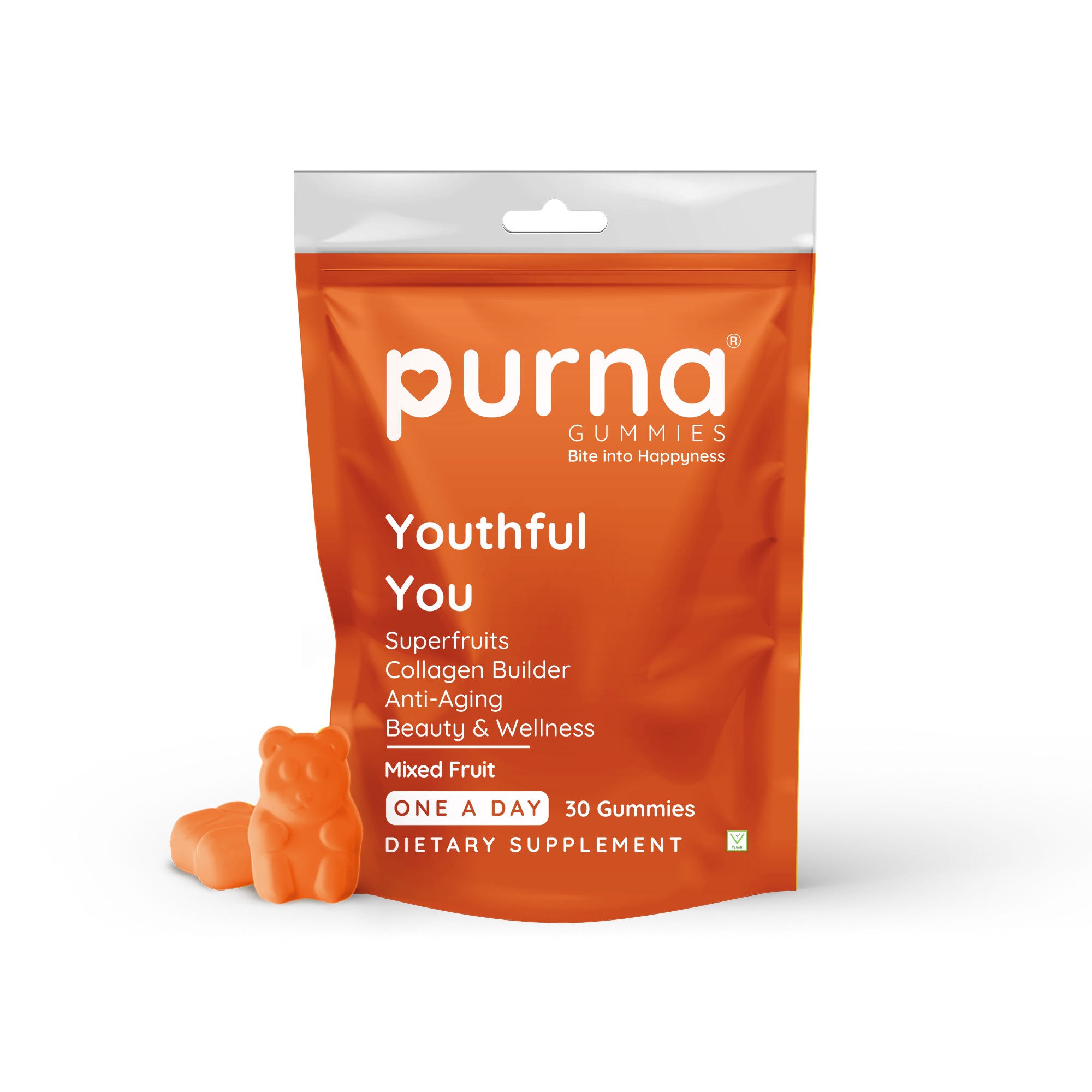 Purna Gummies Superfruits Collagen - Builder Mixed Fruit flavor