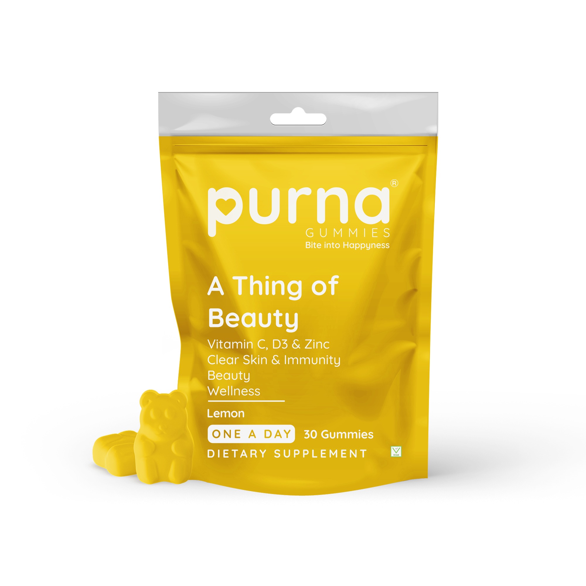 Purna Gummies Immunity Vitamin C - Lemon flavor