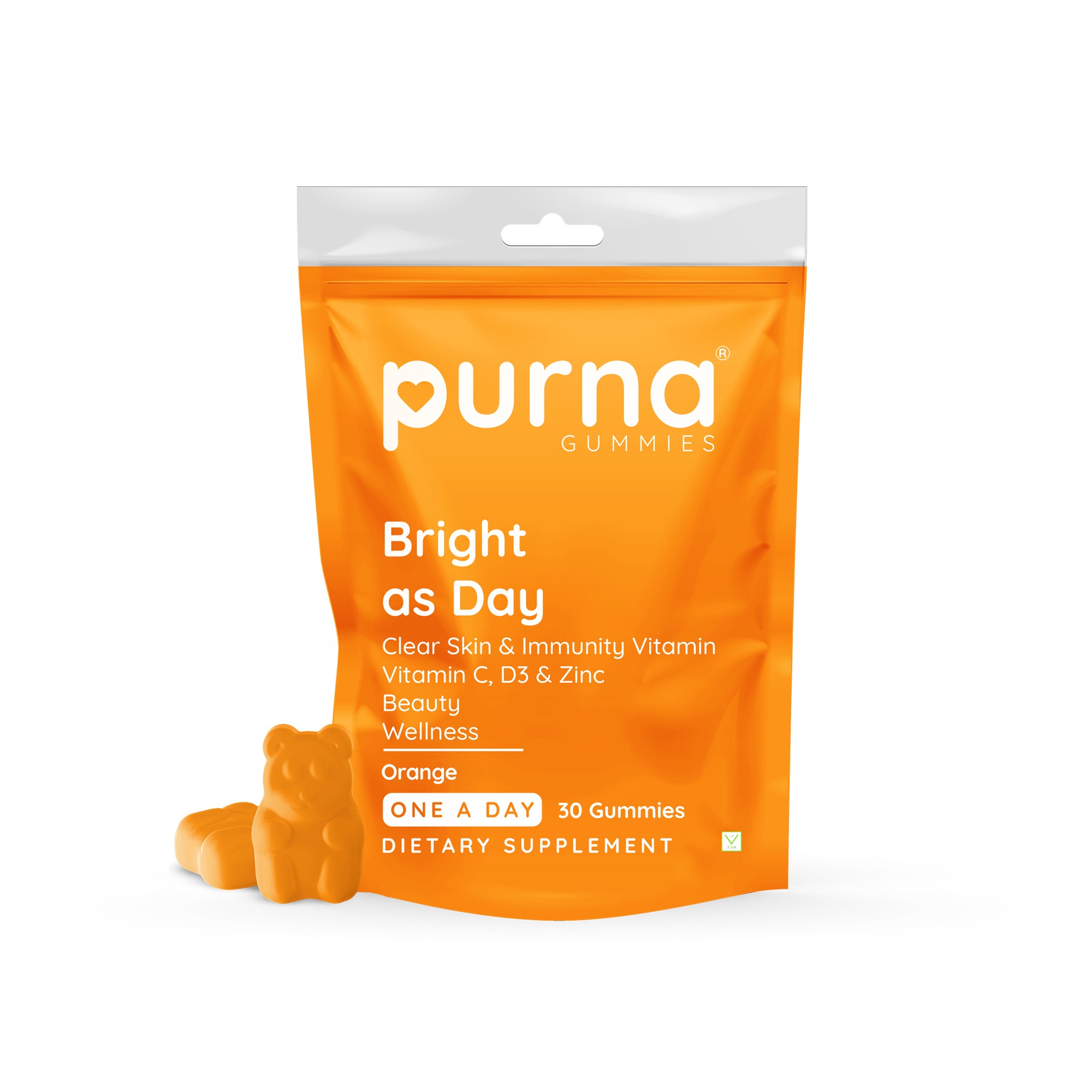 Purna Gummies Immunity Vitamin C - Orange flavor