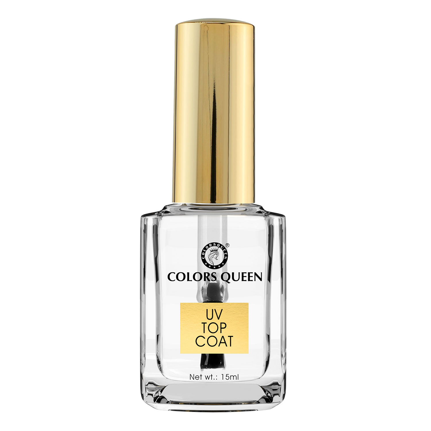 Colors Queen UV Top Coat Nail Care – 15ml | Quick Drying, Long Lasting & Chip Resisting Formula (UV Top Coat)