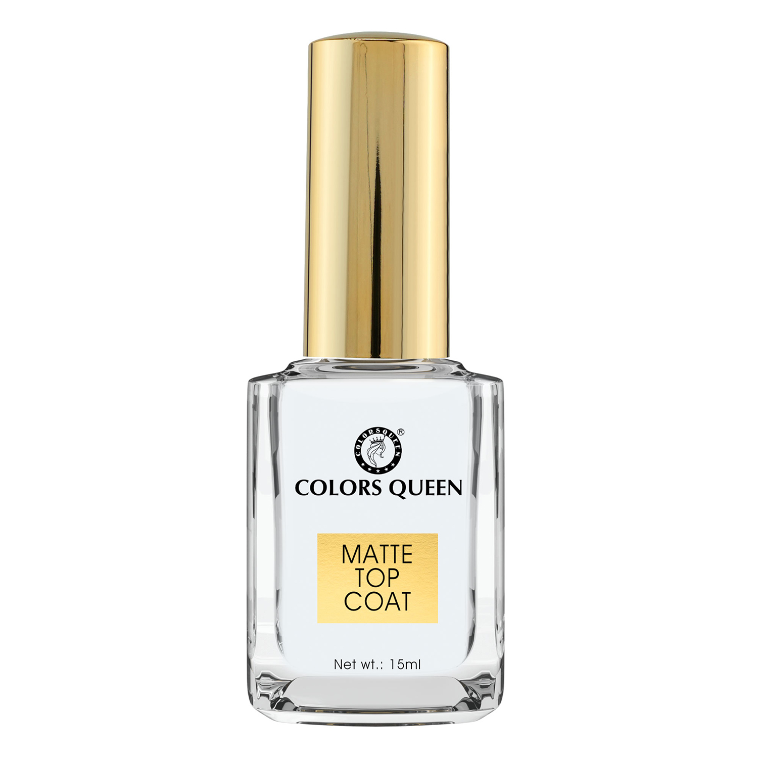 Colors Queen Matte Top Coat Nail Care – 15ml | Quick Drying, Long Lasting & Chip Resisting Formula