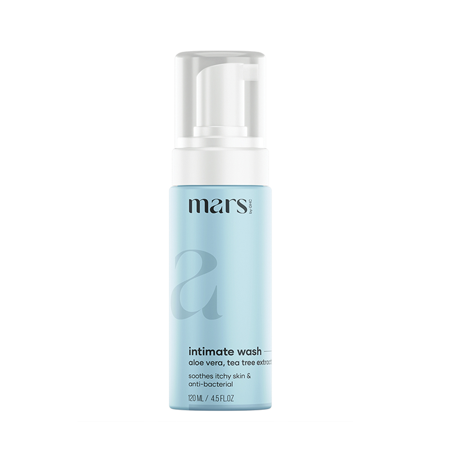 mars by GHC Intimate Hygiene Wash with Aloe Vera, Tea Tree Extracts, Chamomile & Witch Hazel For pH Balance & Anti-Itching - 120ml