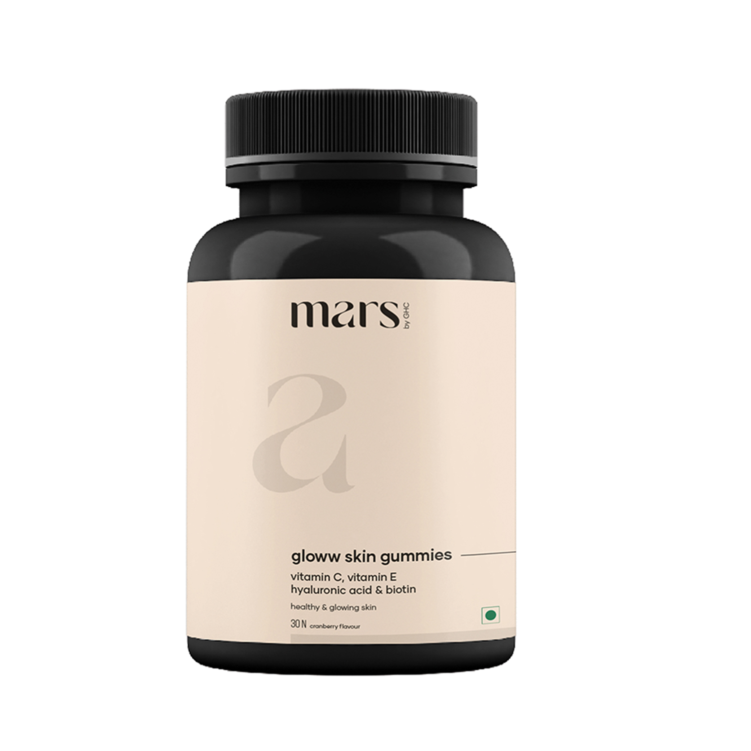mars by GHC Glow Skin Gummies with Vitamin C Extracts For Skin Health and Texture - 30 Gummies