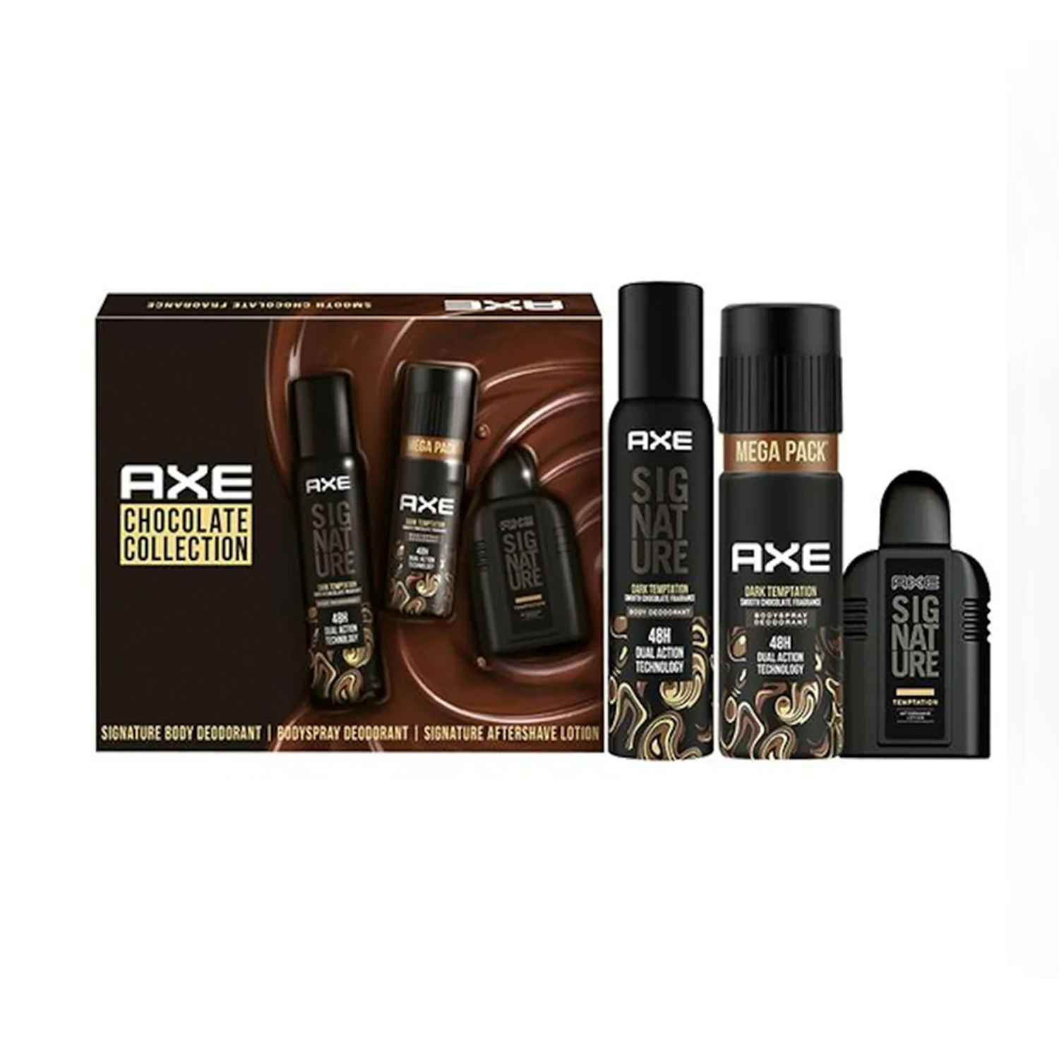 Axe Chocolate Collection Gift For Men - Perfume, Bodyspray, Aftershave 469ml