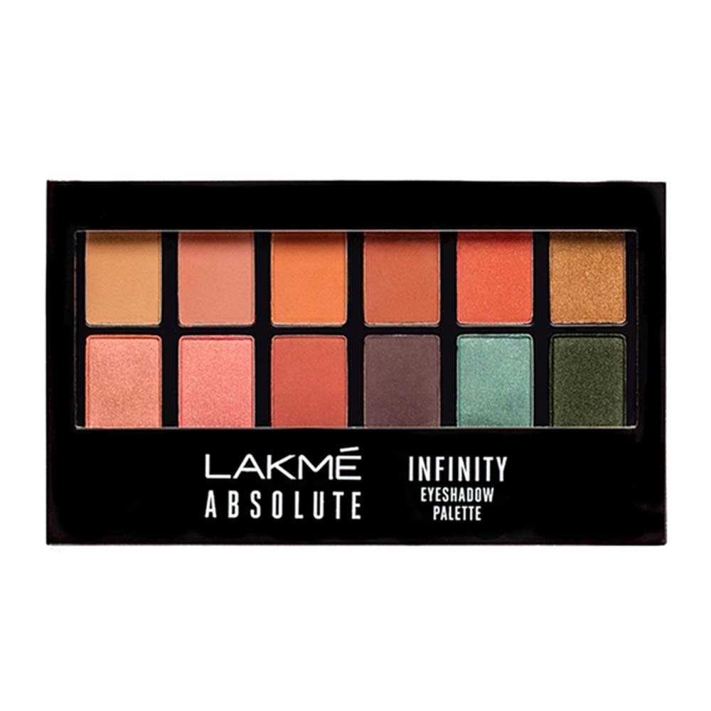 Lakme Absolute Infinity Eye Shadow Palette, Coral Sunset, 12 g