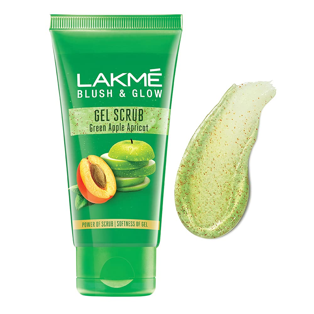Lakme Green Apple Apricot Gentle On Skin Deep Cleansing Gel Scrub 100 g