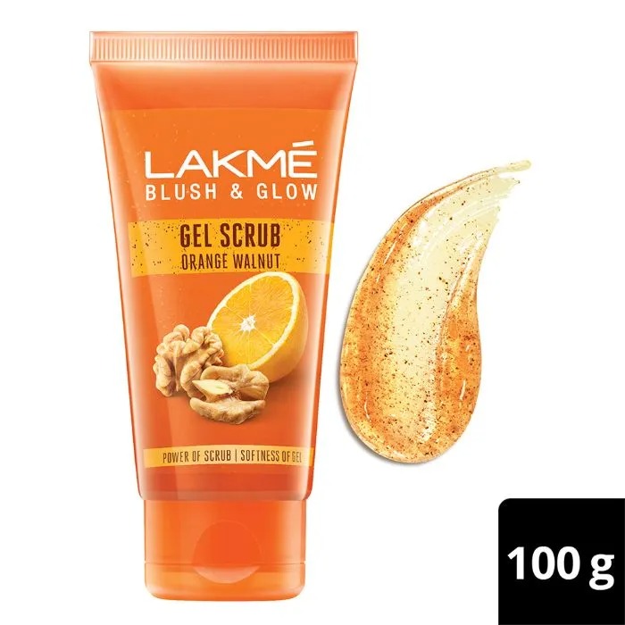 Lakme Orange Walnut Gentle On Skin Deep Cleansing Gel Scrub 100 g