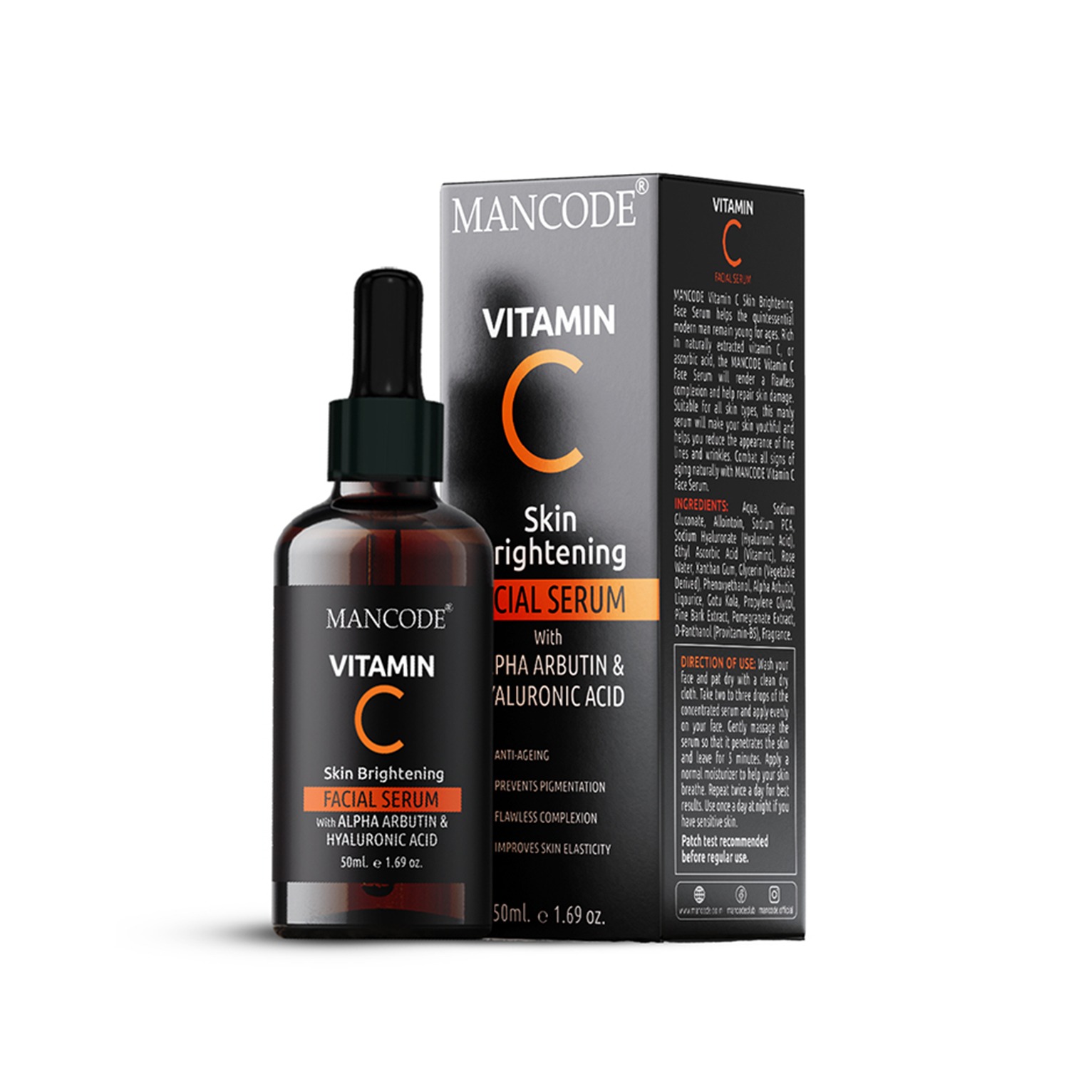 Mancode Vitamin C Facial Serum, 50ml