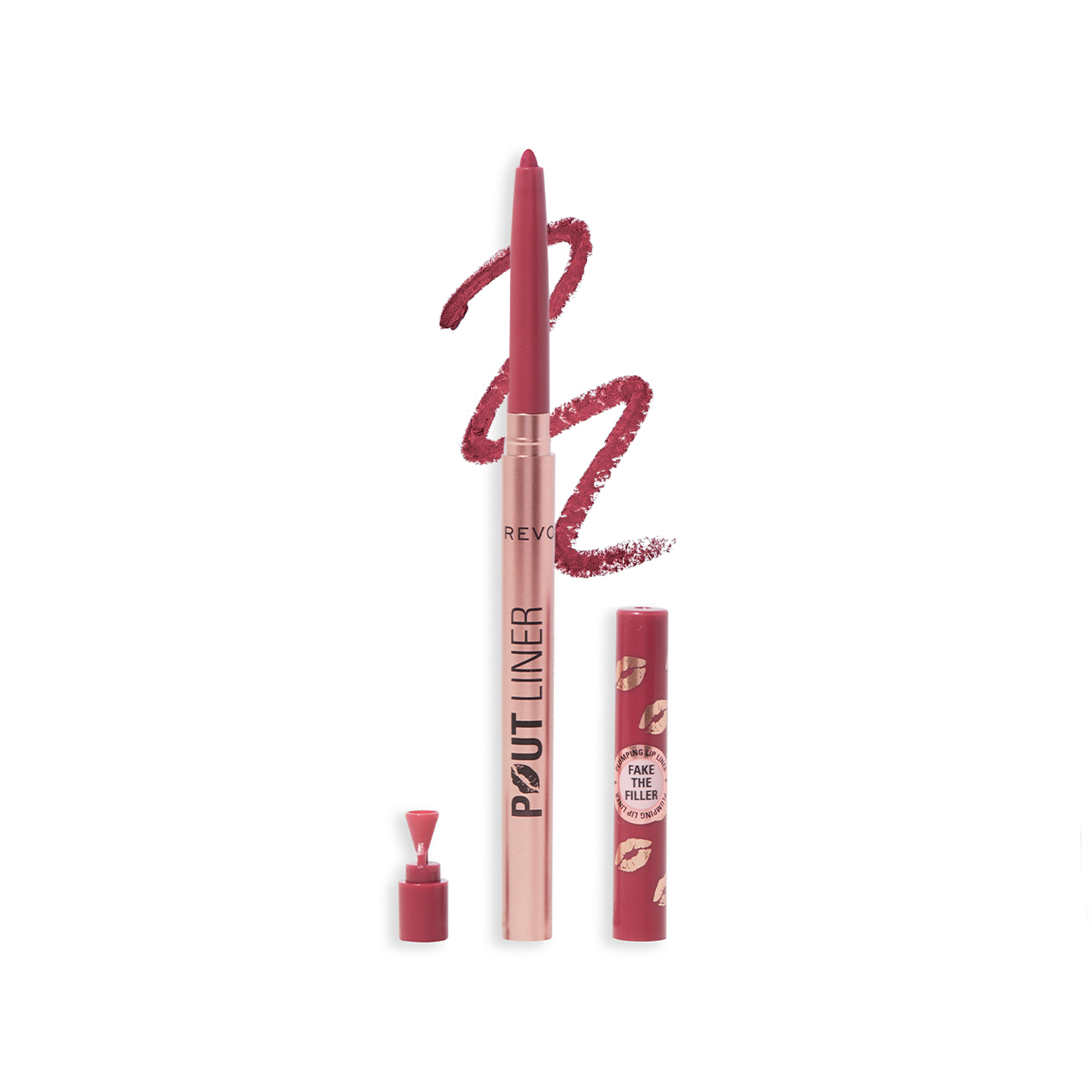 Makeup Revolution Pout Bomb Plumping Lip Liner Jelly Berry Mauve