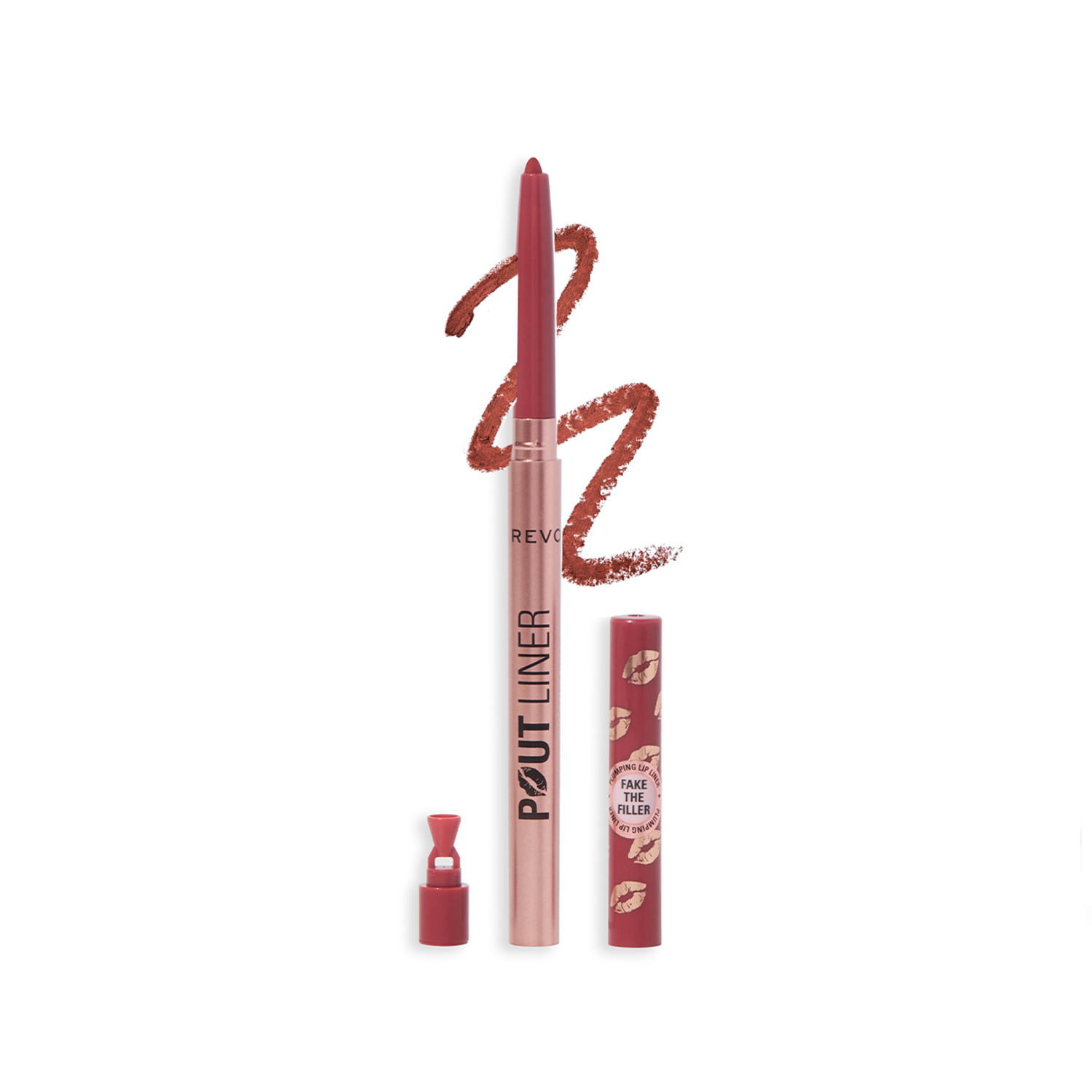 Makeup Revolution Pout Bomb Plumping Lip Liner Melba Warm Peach