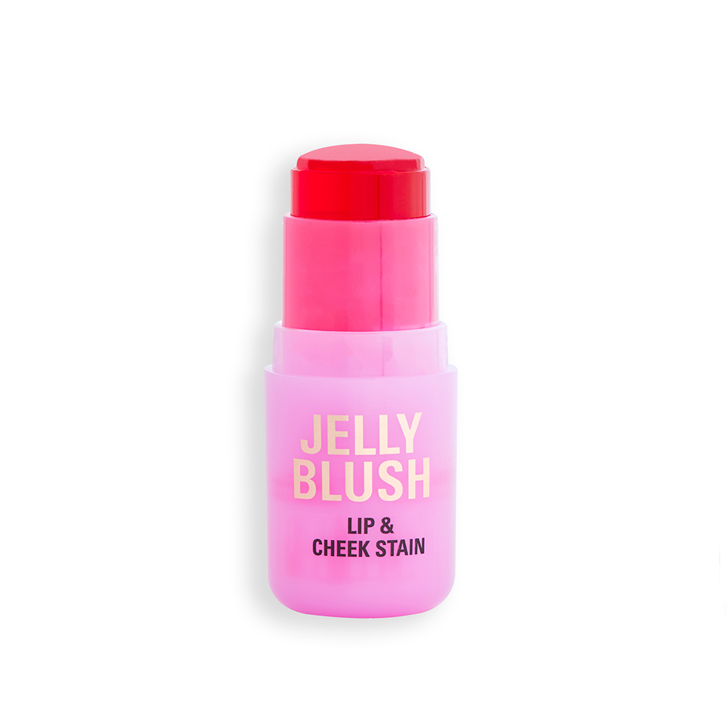 Makeup Revolution Jelly Blush Stick Lip and Cheek Stain Strawberry Pink