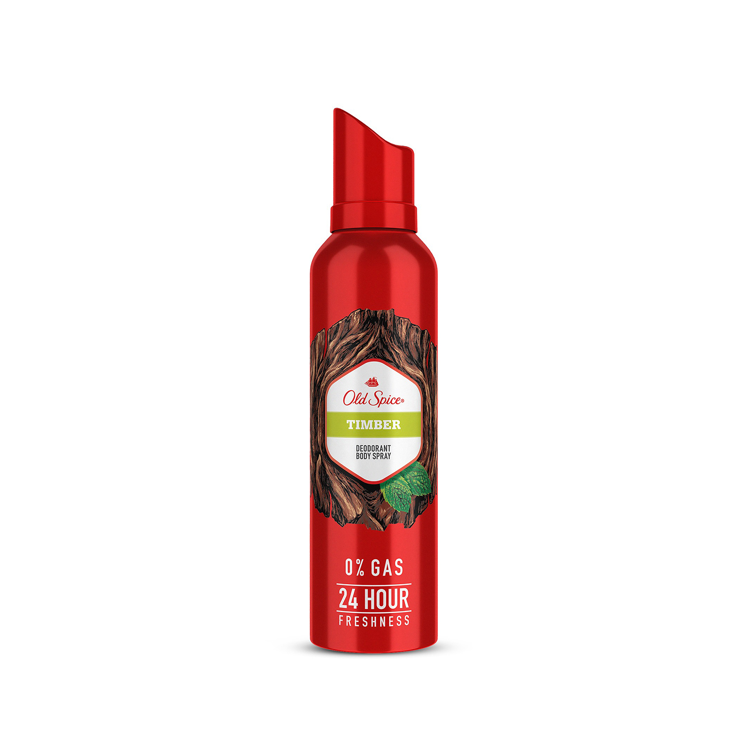 Old Spice Timber No Gas 24 hour Long Lasting Freshness Deodorant Perfume Body Spray For Men, 140ml