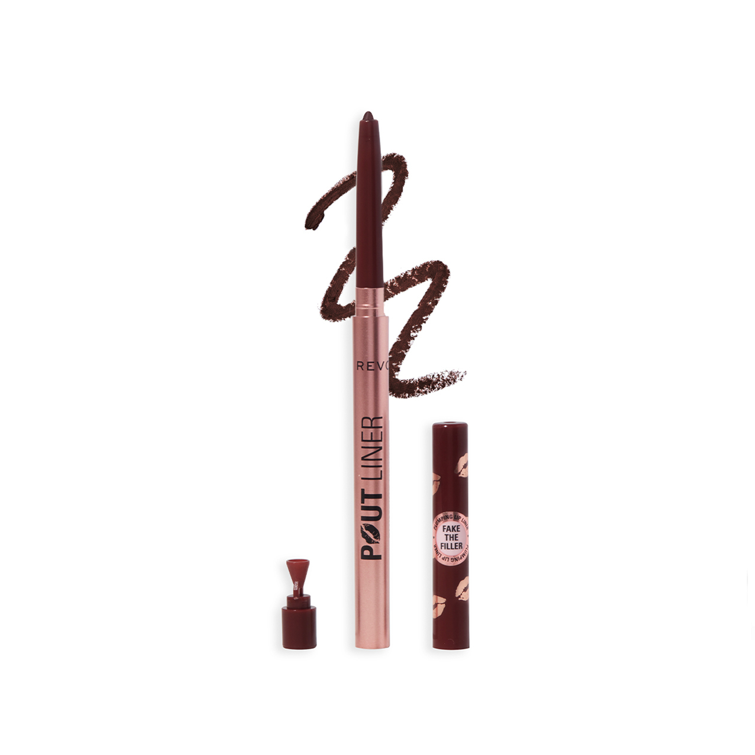 Makeup Revolution Pout Bomb Plumping Lip Liner Deepest Mauve