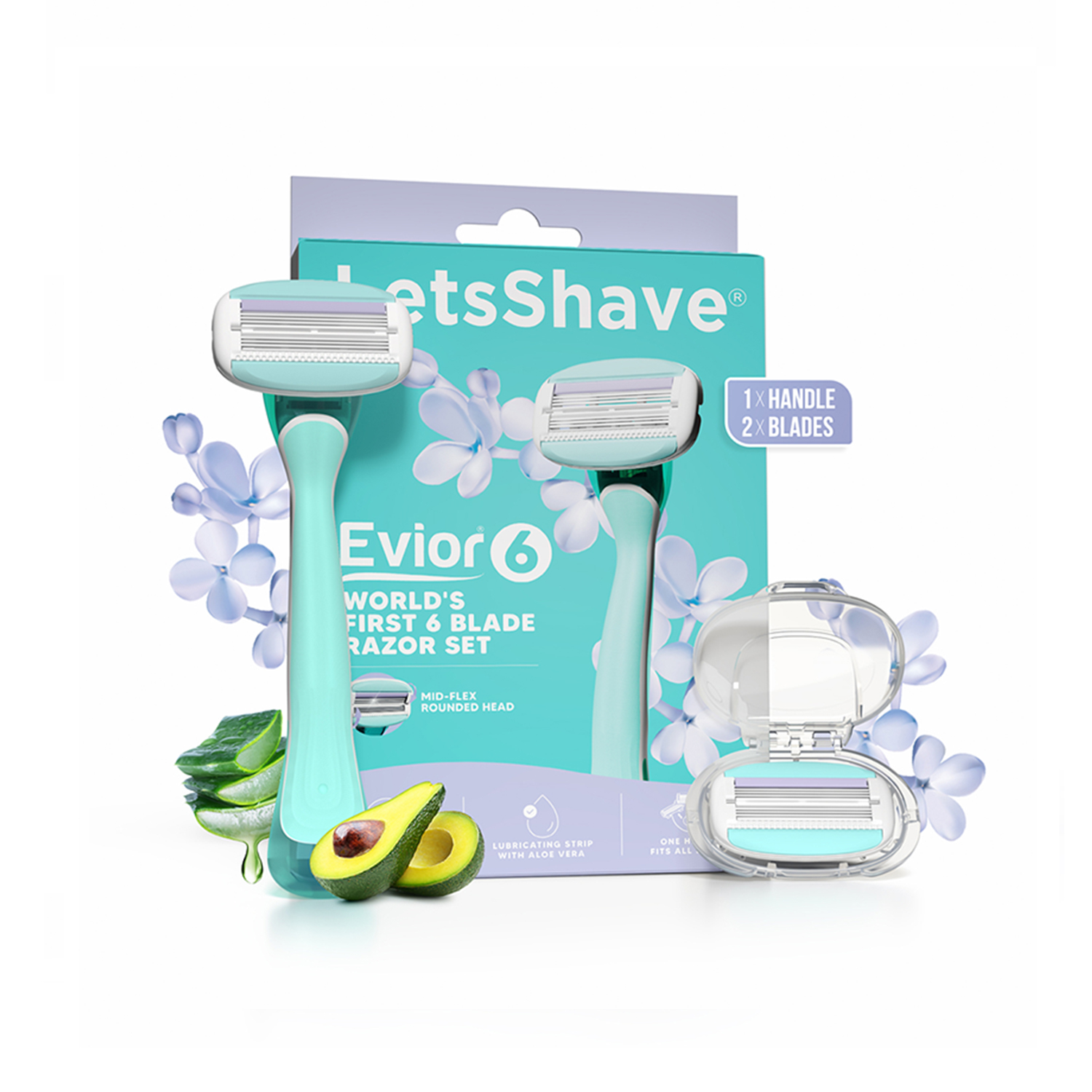 LetsShave Evior 6 Shaving Razor for Women