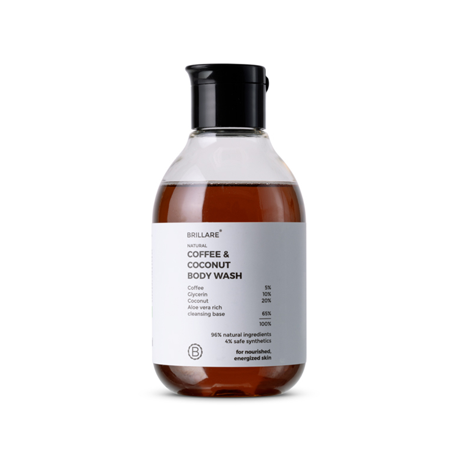 Brillare Coffee & Coconut Body Wash for Energized & Moisturised Skin