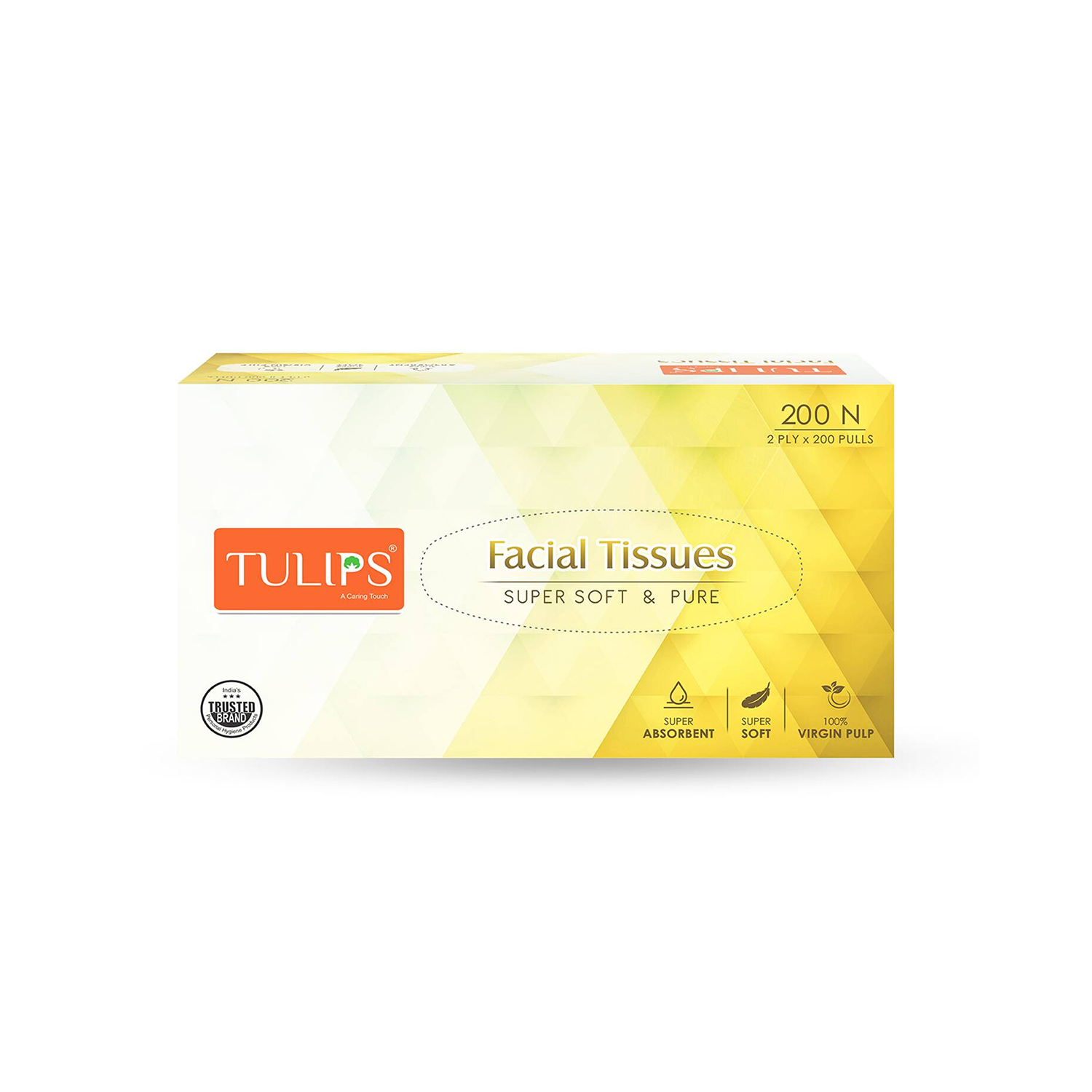 Tulips Tissue Box 200 N 2 Ply
