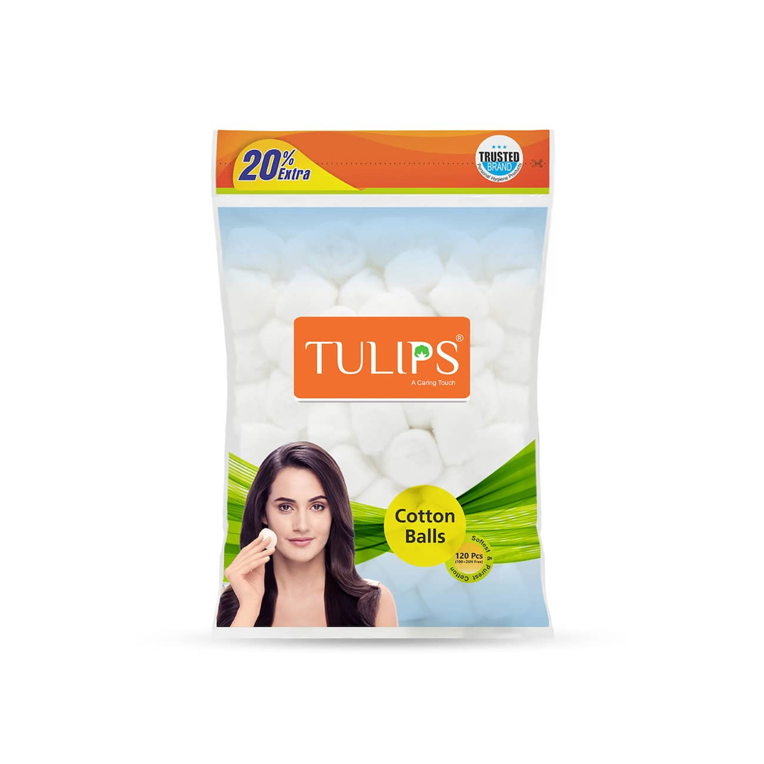 Tulips White Balls 120Pcs Bag