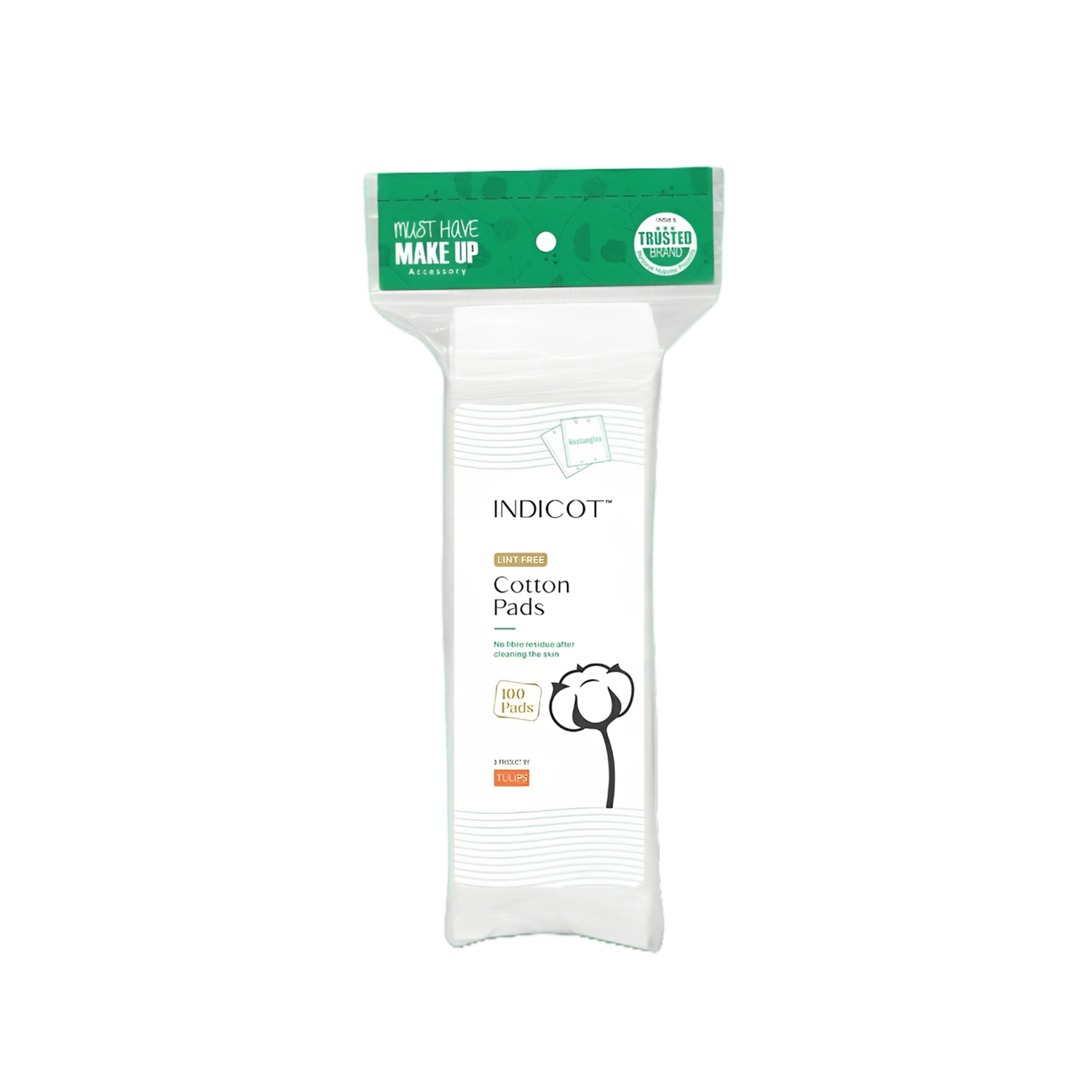 Indicot Cotton Pad 100Pcs_RECTANGLE
