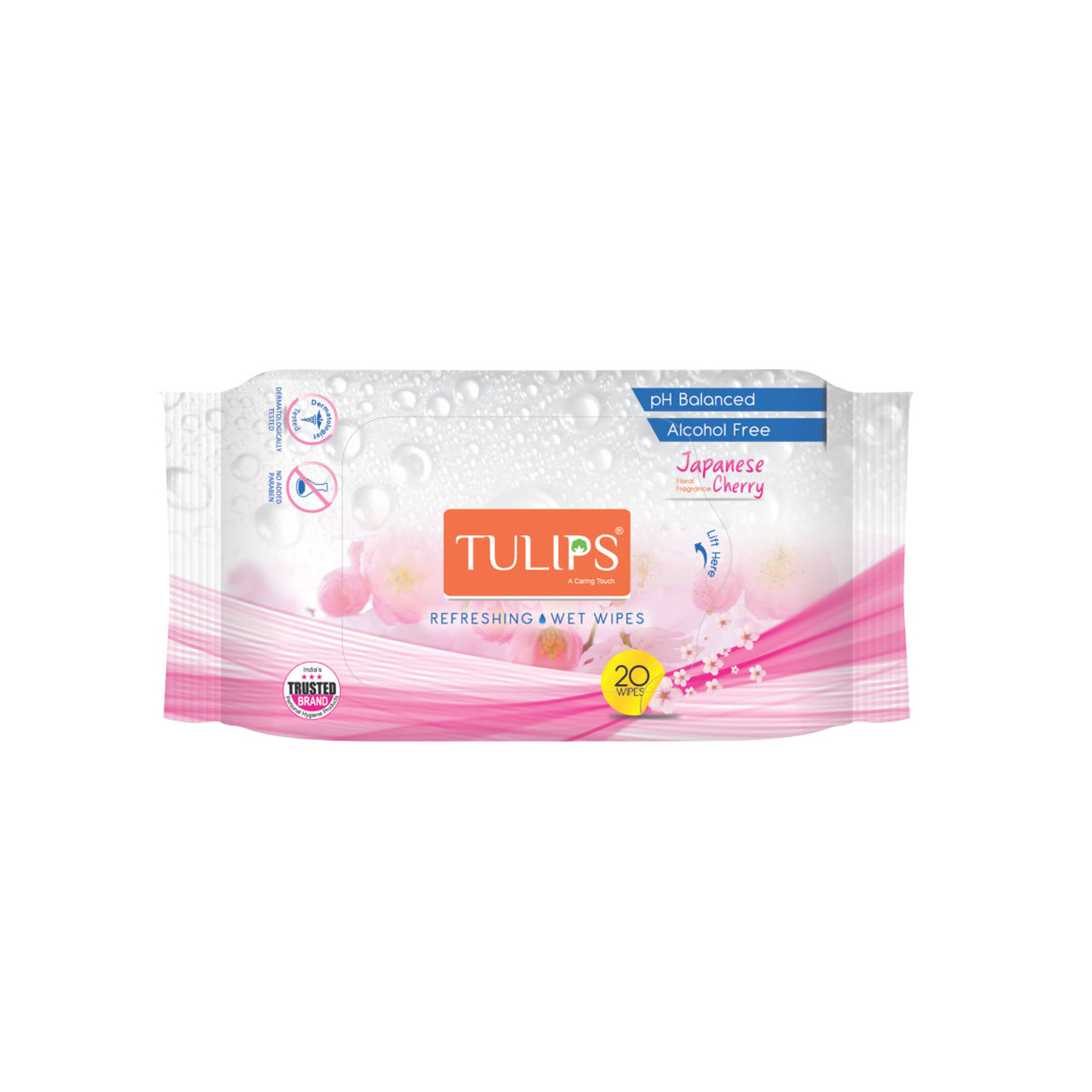 Refreshing Wet Wipes X 20 Japanese Cherry