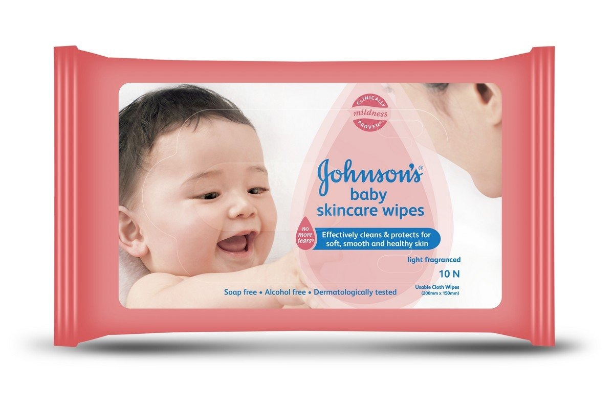 Johnson's Baby Skincare Wipes 10's