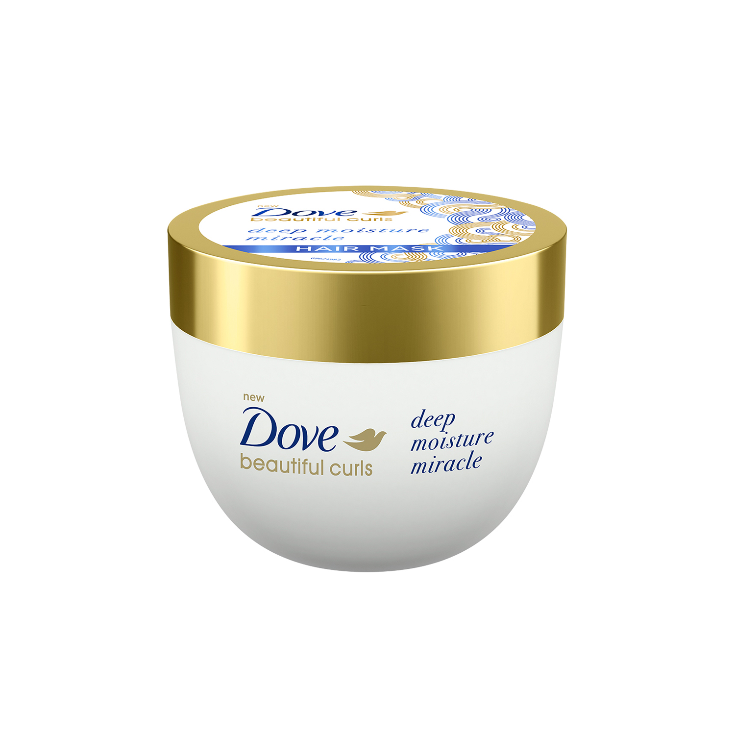 Dove Beautiful Curls Deep Moisture Miracle Hair Mask, Sulphate Free, No Parabens & Dyes, Mask for Curly Hair, With Tri-Moisture Essence for smooth, shiny, bouncy curls, 300 ml