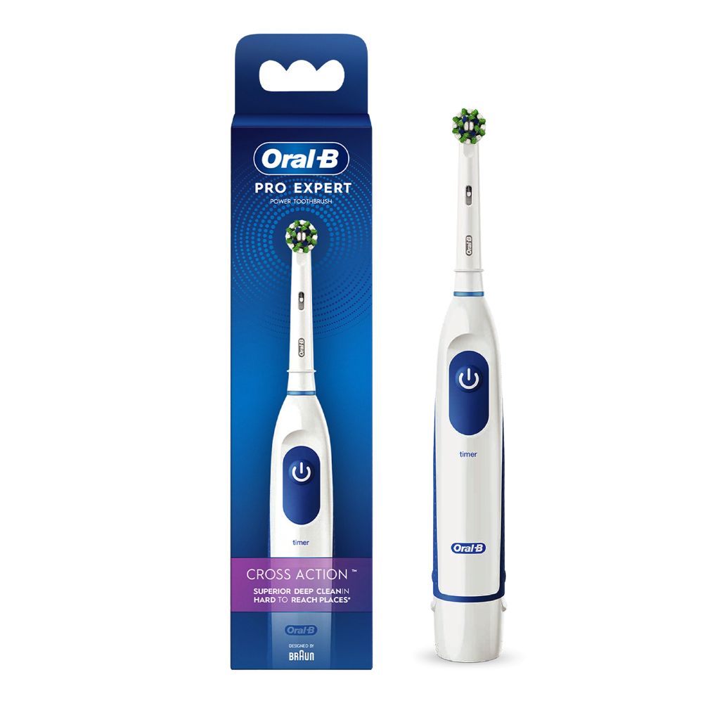 Oral B Pro Expert Electric Toothbrush – Battery Operated with replaceable brush head