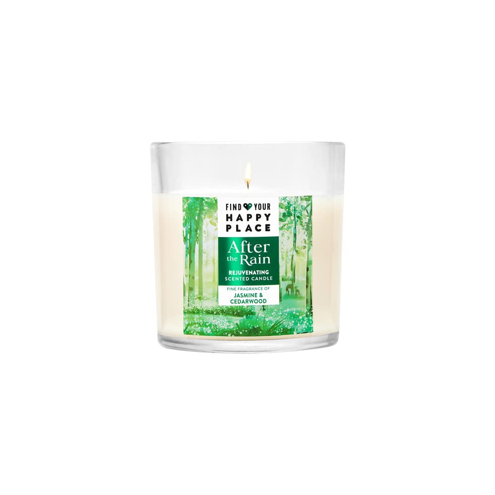 Find Your Happy Place After The Rain Scented Candle Jasmine & Cedarwood 200g