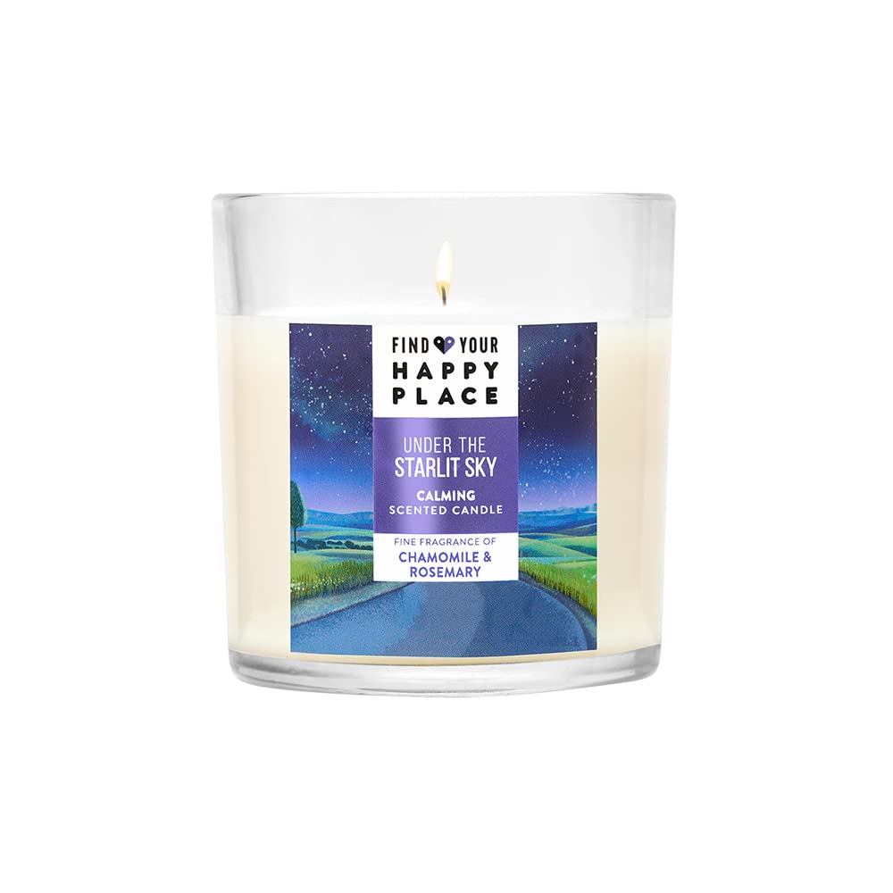 Find Your Happy Place Under The Starlit Sky Scented Candle Chamomile & Rosemary 200g