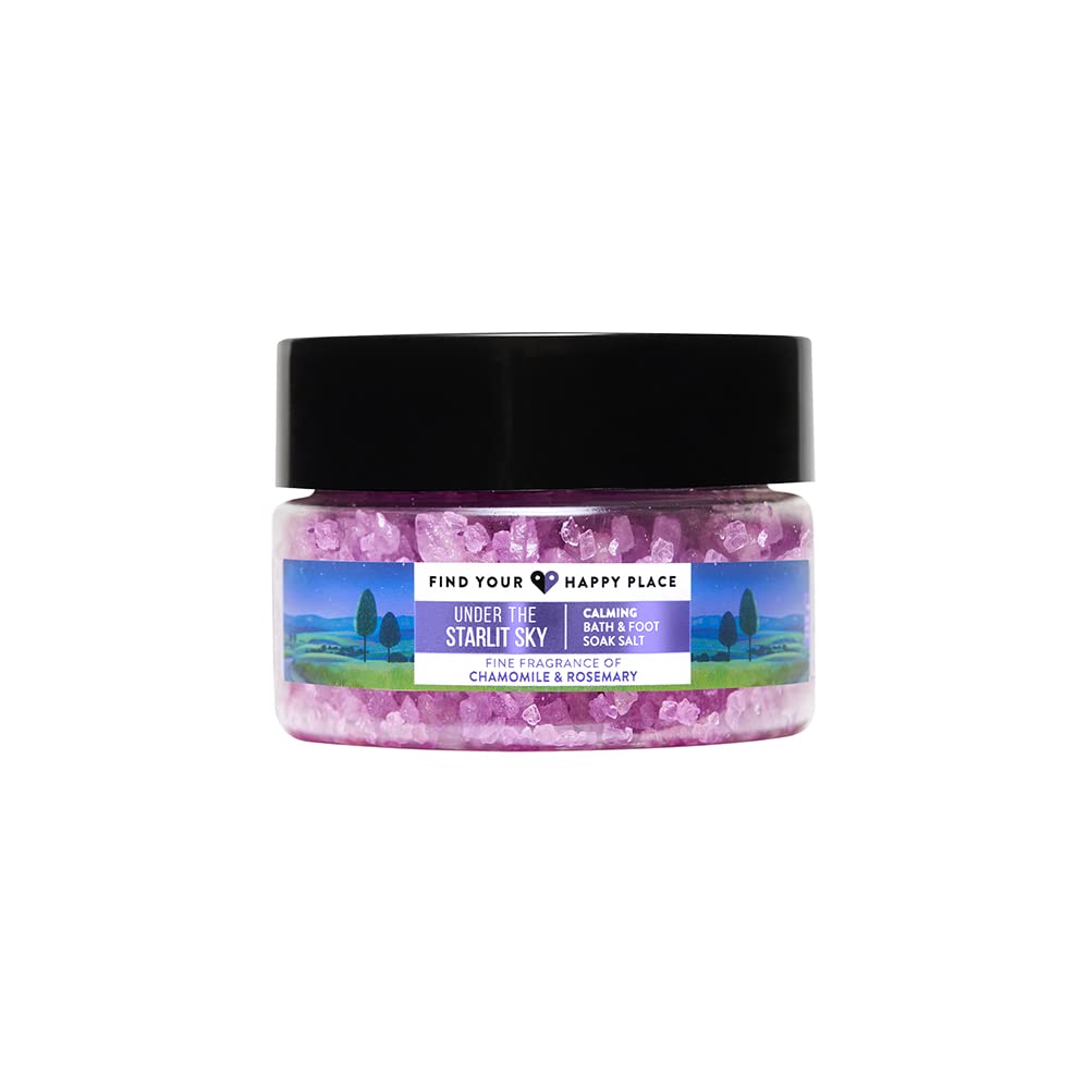 Find Your Happy Place Under The Starlit Sky Bath & Foot Soak Salt Chamomile & Rosemary 250g