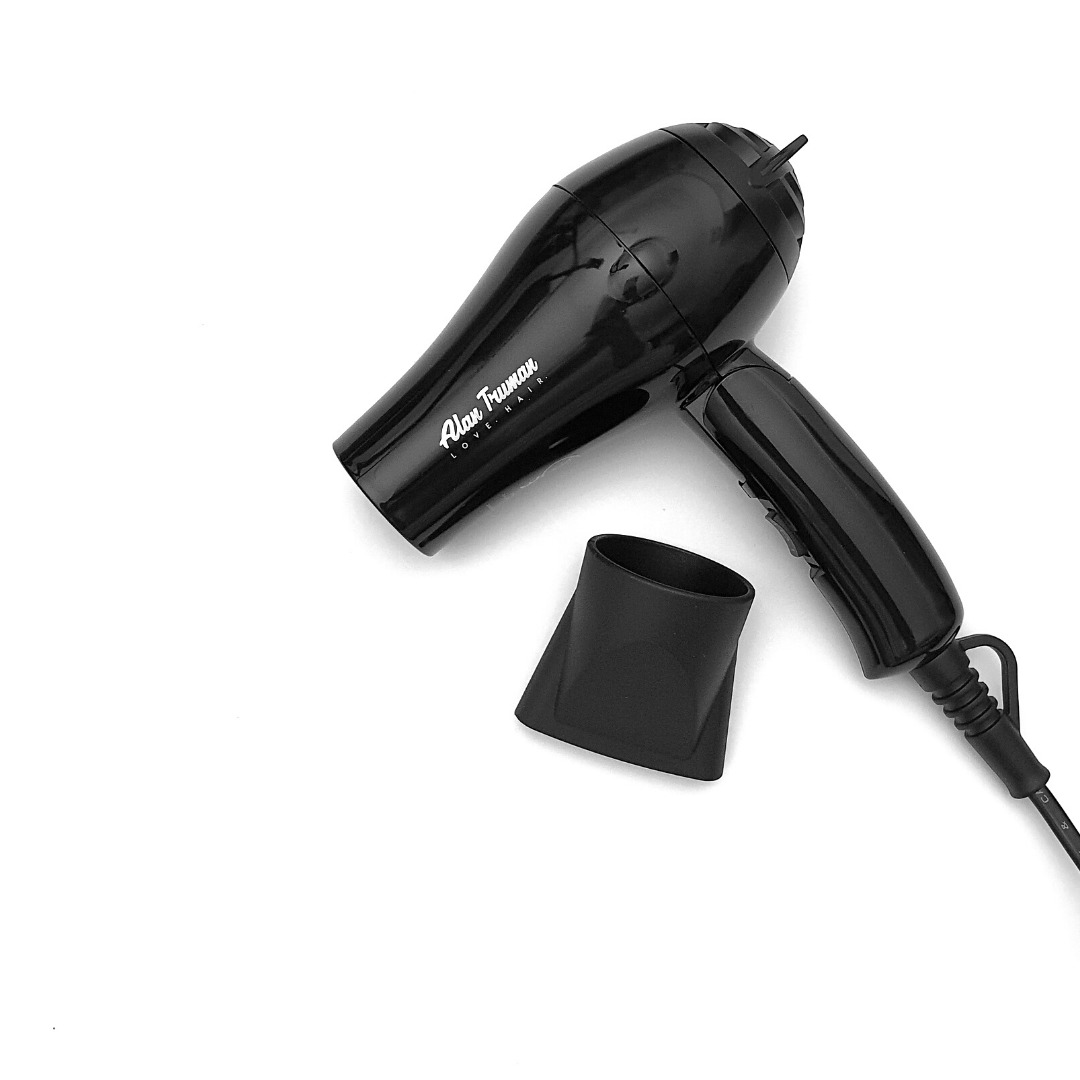 Alan Truman Mini Dryer - 1000 Watts Dc Motor Hair Dryer - Black 