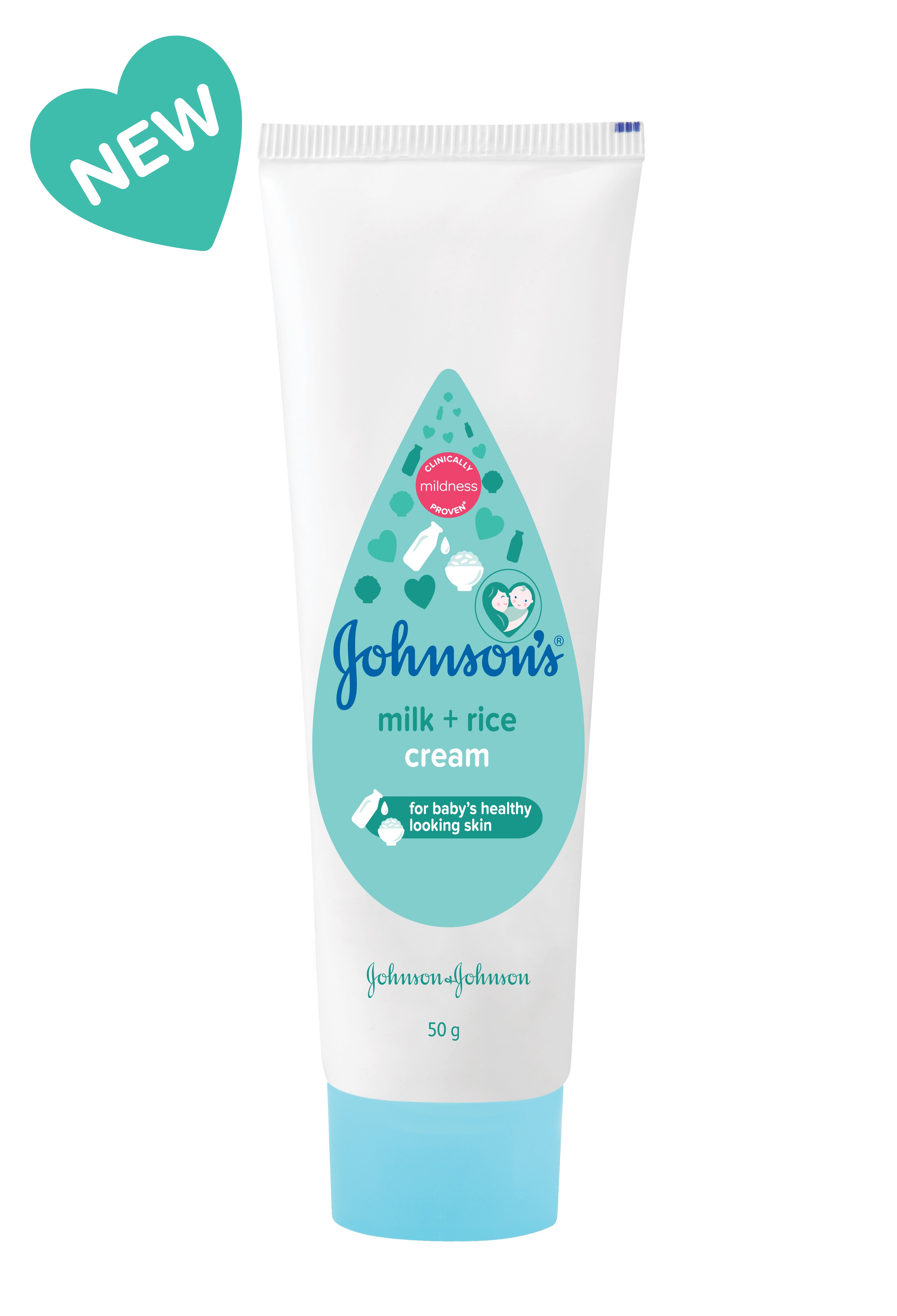 Johnson`s Milk + Rice Cream 50gm