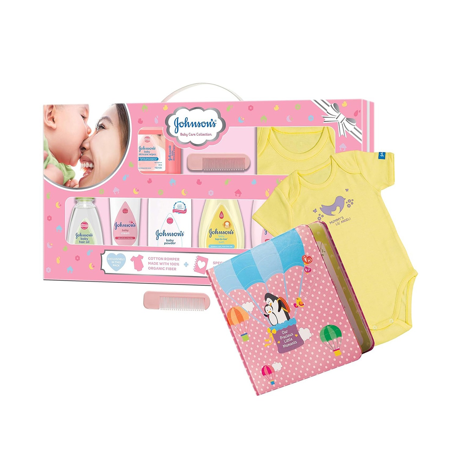 Johnson's babycarecollection 5-lrge pink