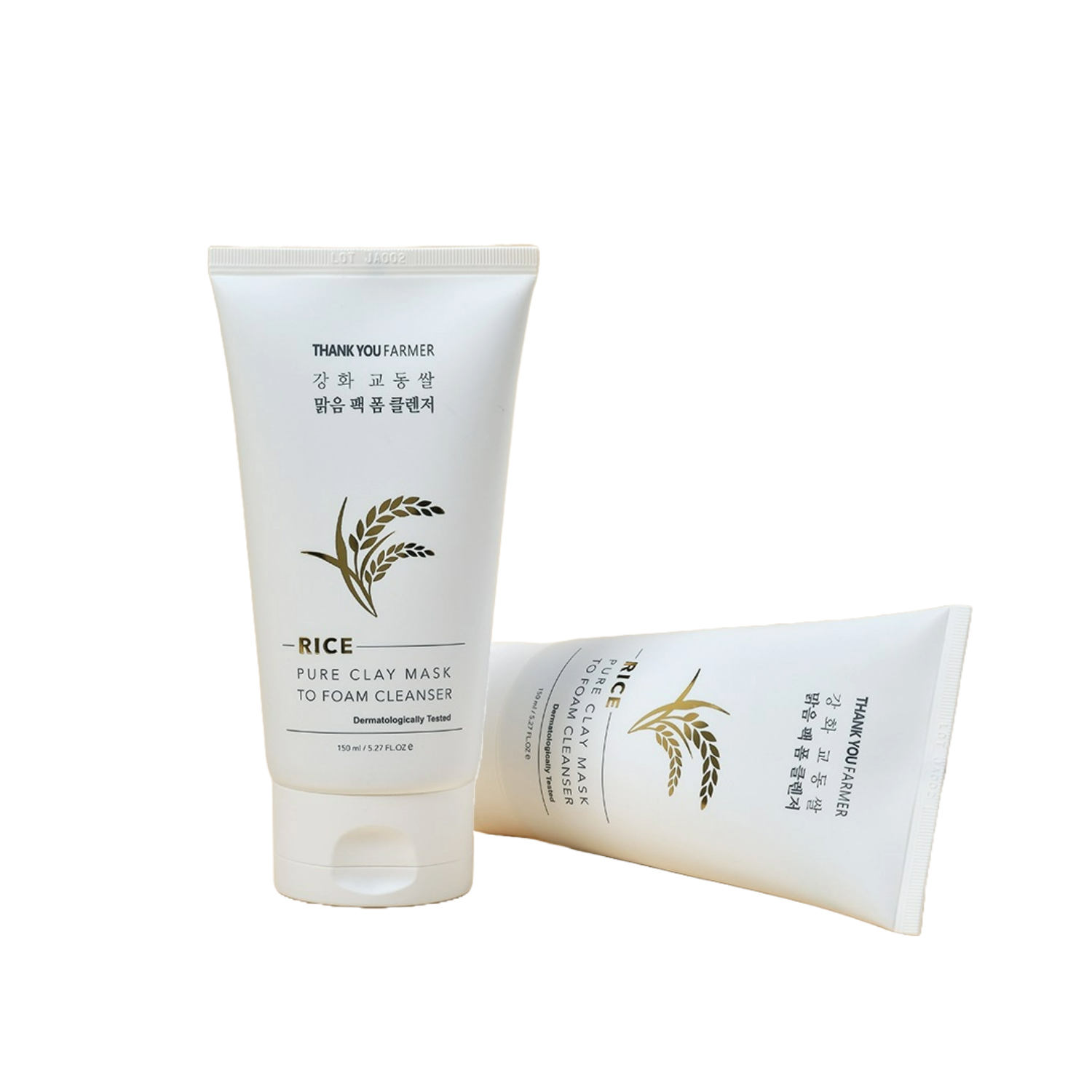 Thank You Farmer Rice Pure Clay Mask To Foam Cleanser