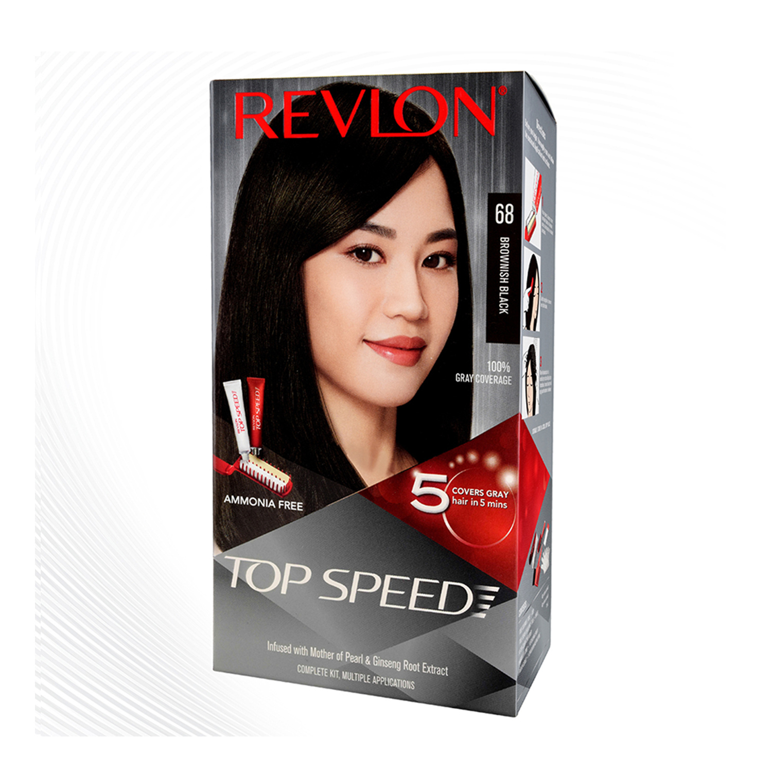 Top Speed Hair Color - Women-Brownish Black 68