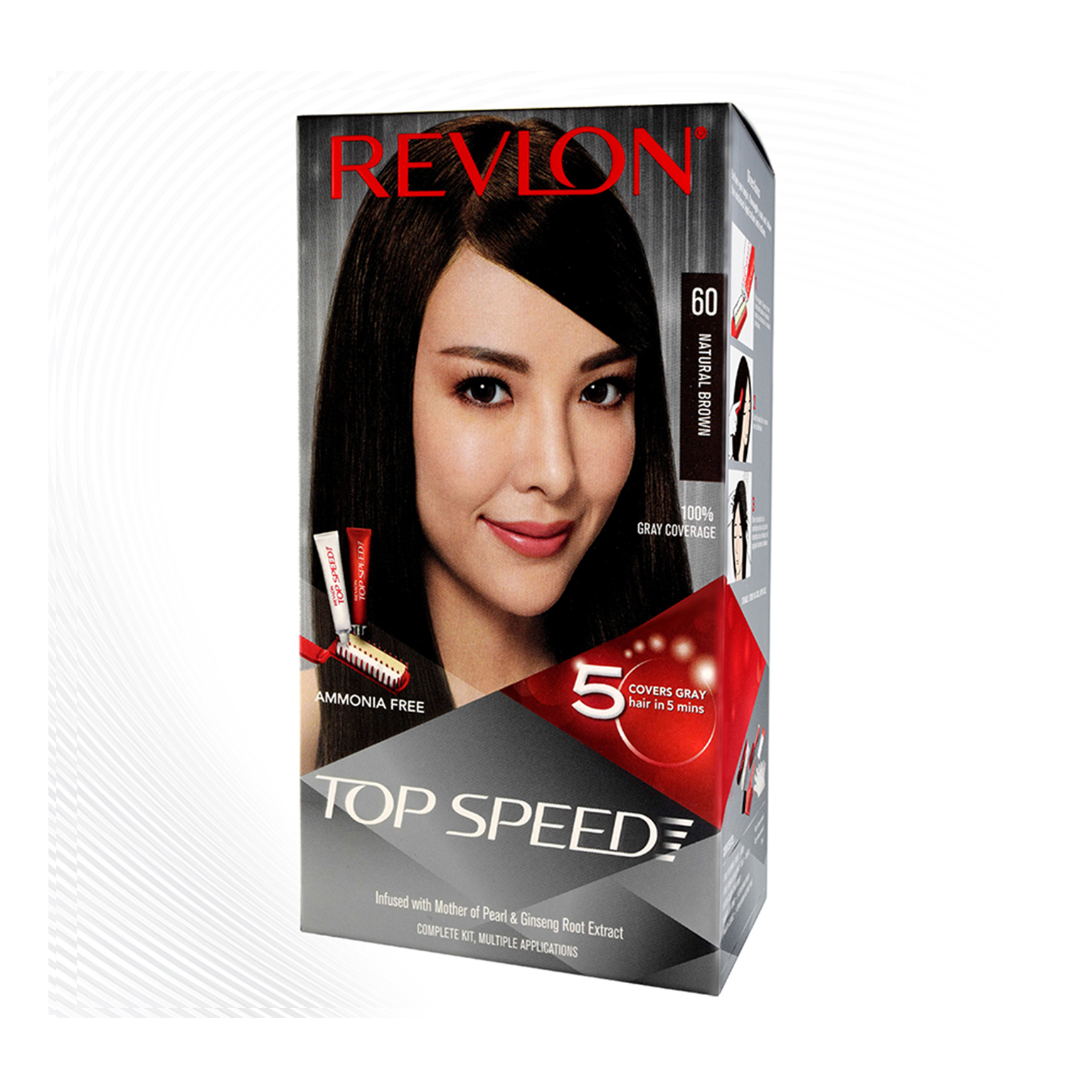 Top Speed Hair Color - Women-Natural Brown 60