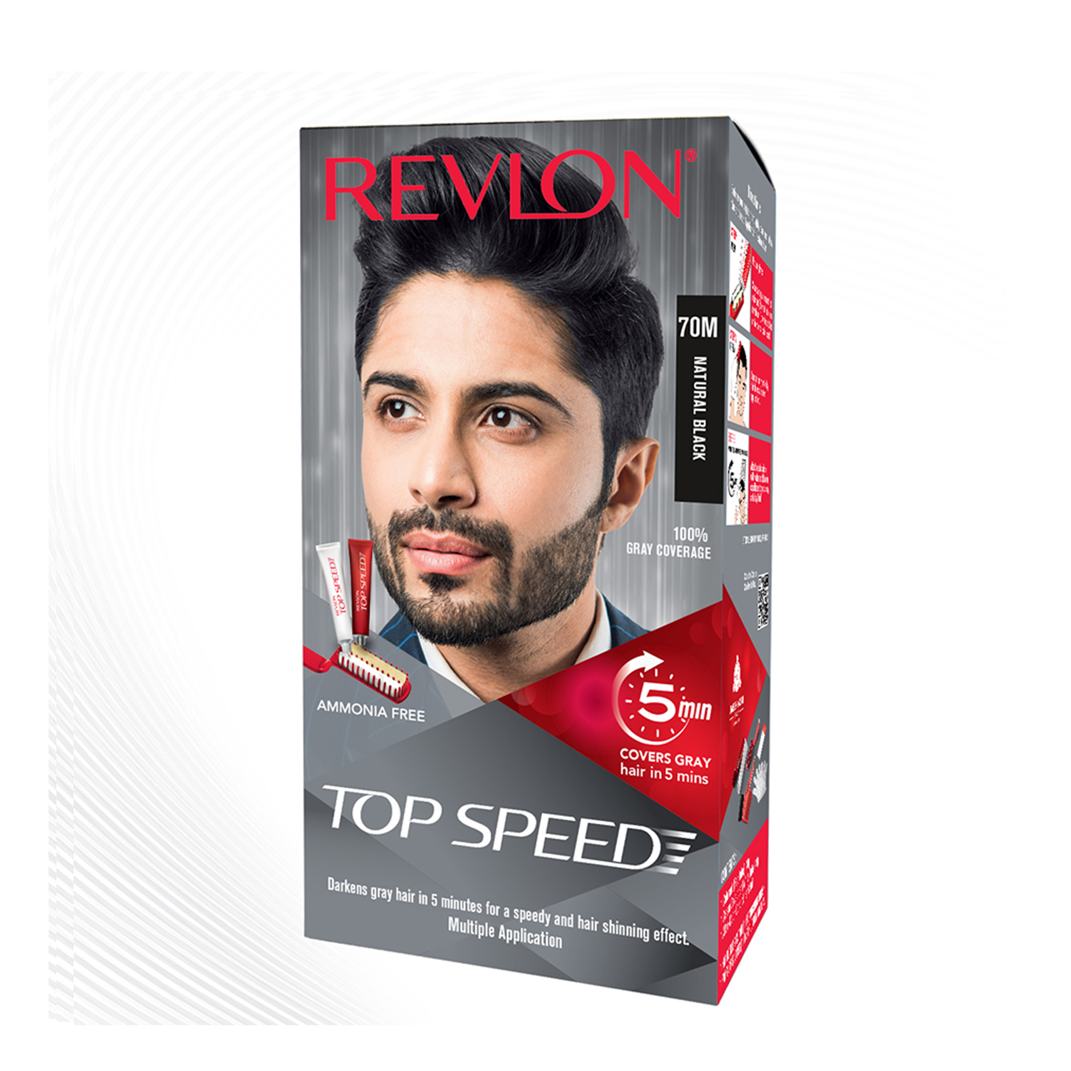 Top Speed Hair Color - Men -Natural Black 70M