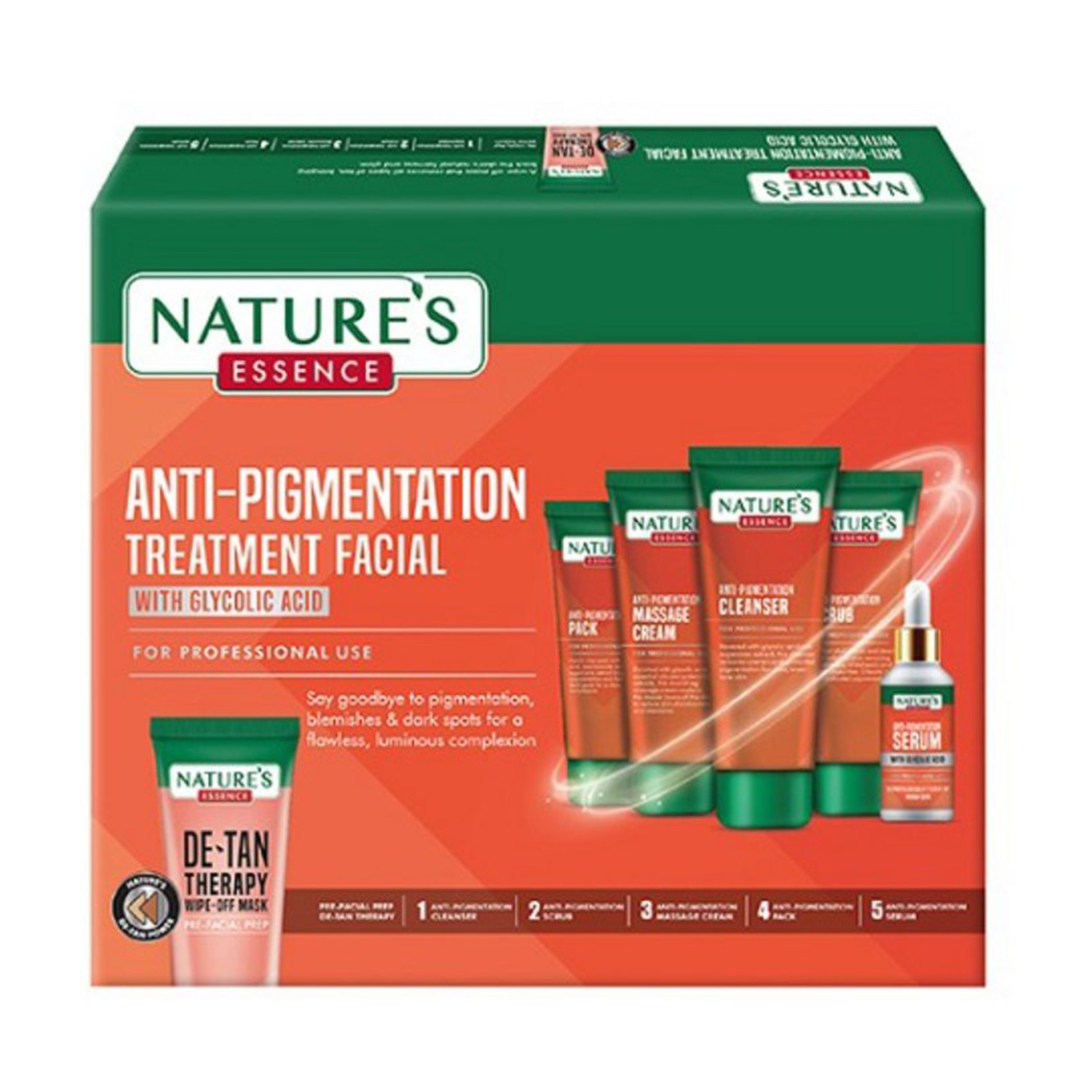 Nature's Essence Anti Pigmentation Treatment Facial Kit with Glycolic Acid