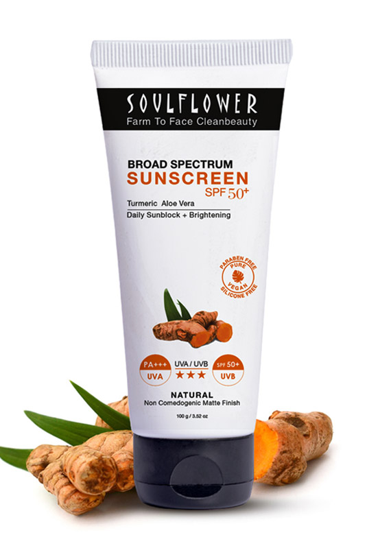 Broad Spectrum Sunscreen With Turmeric & Aloe Vera SPF 50+ 