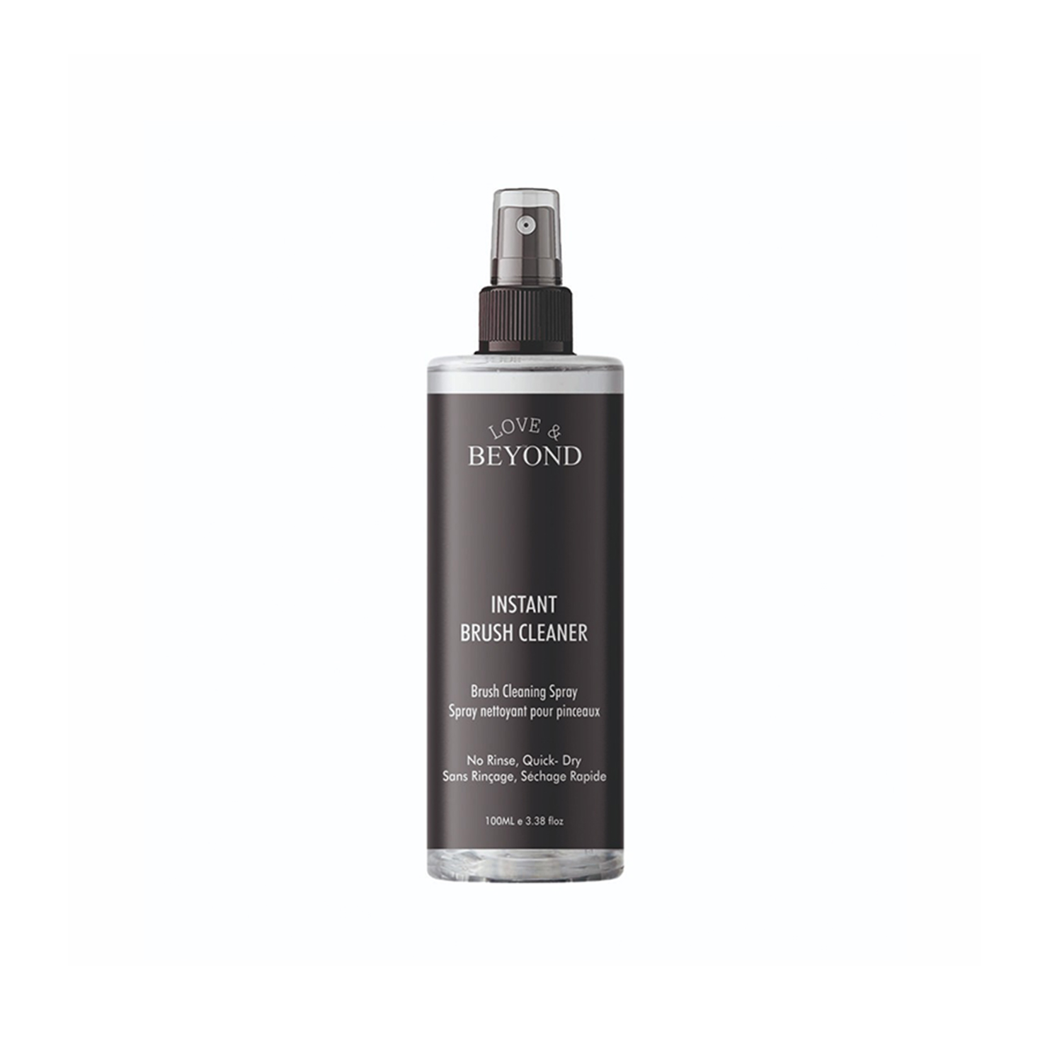 Love & Beyond Instant Make-Up Brush Cleaner Spray - Quick And Effortless Solution For Washing And Drying Brushes And Sponges - 100 Ml