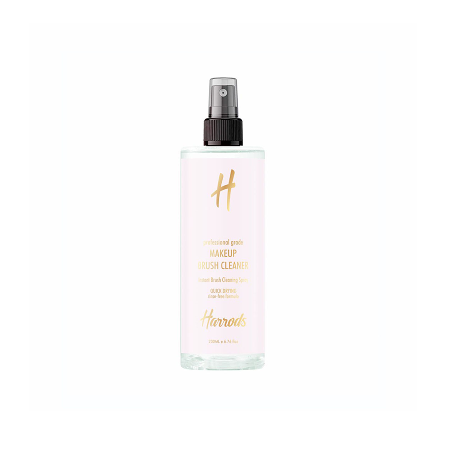 Harrods Instant Make-Up Brush Cleaner Spray - Quick And Effortless Solution For Washing And Drying Brushes And Sponges - 200Ml