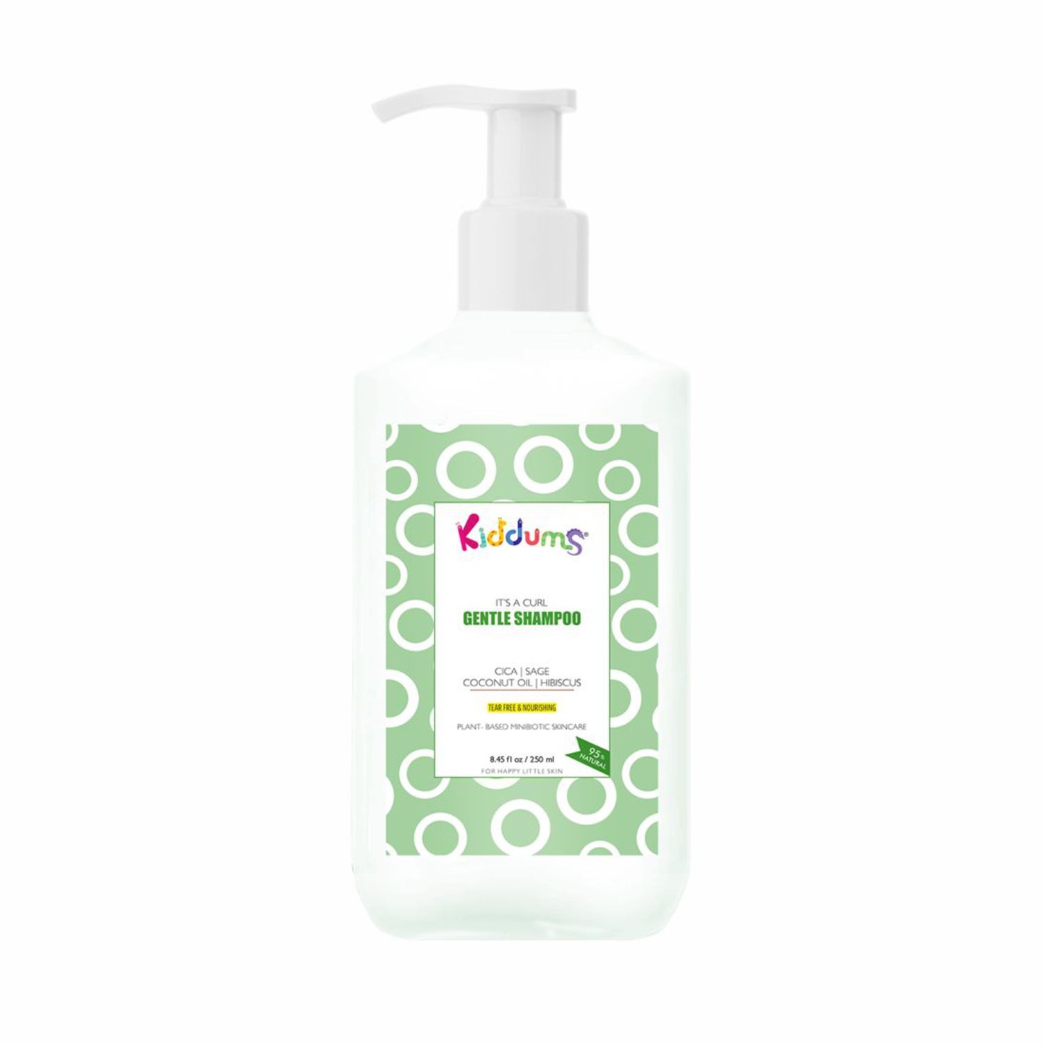 Kiddums Gentle Kids Shampoo with Cica, Sage, Coconut Oil - Tear Free & Nourishing - 250ml