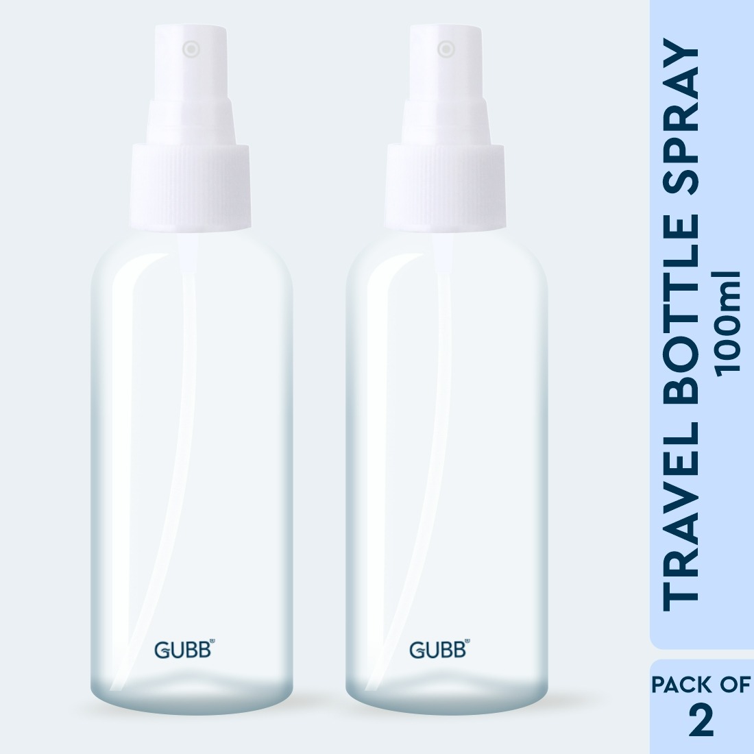 GUBB Toiletries Travel Spray Bottle For Face & Hair Small Size Leakproof Atomiser