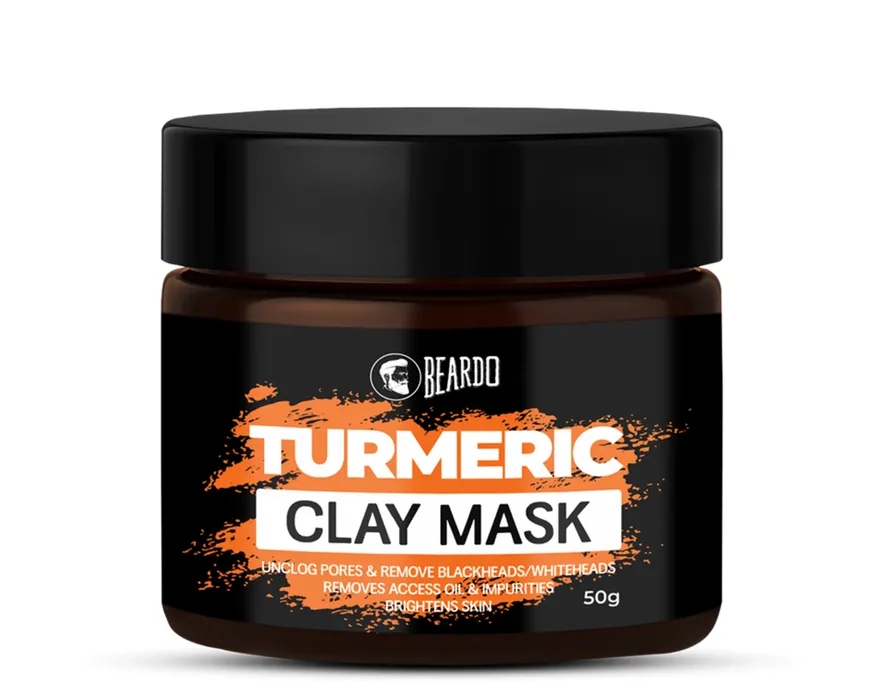 Beardo Turmeric Clay Mask For Men, 50 g