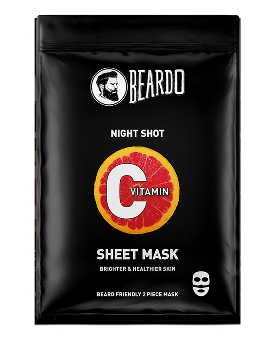 Beardo Vitamin C Brightening Sheet Masks for Instant Glow