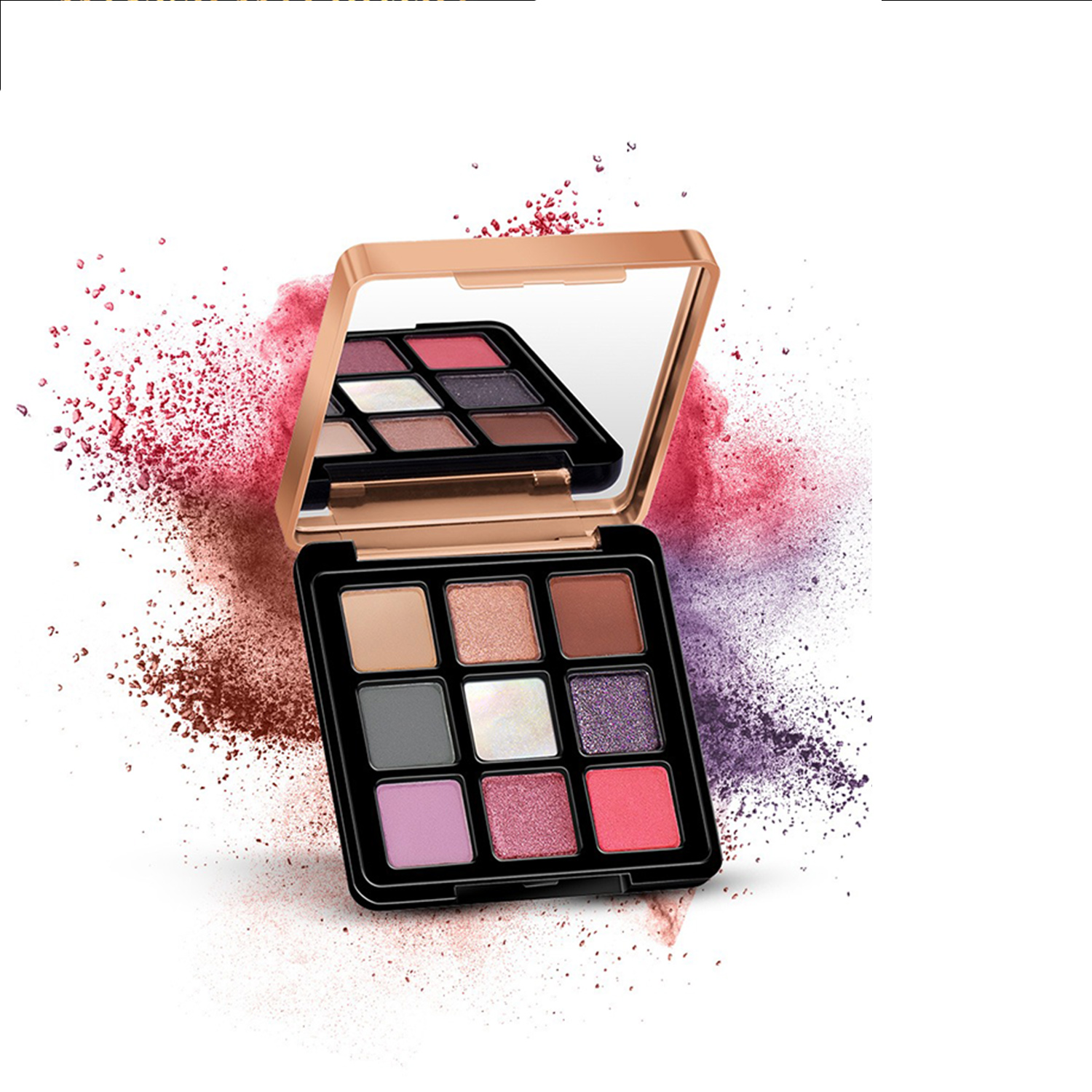 Manish Malhotra Beauty By MyGlamm 9 In 1 Eyeshadow Palette-Rêverie-9gm