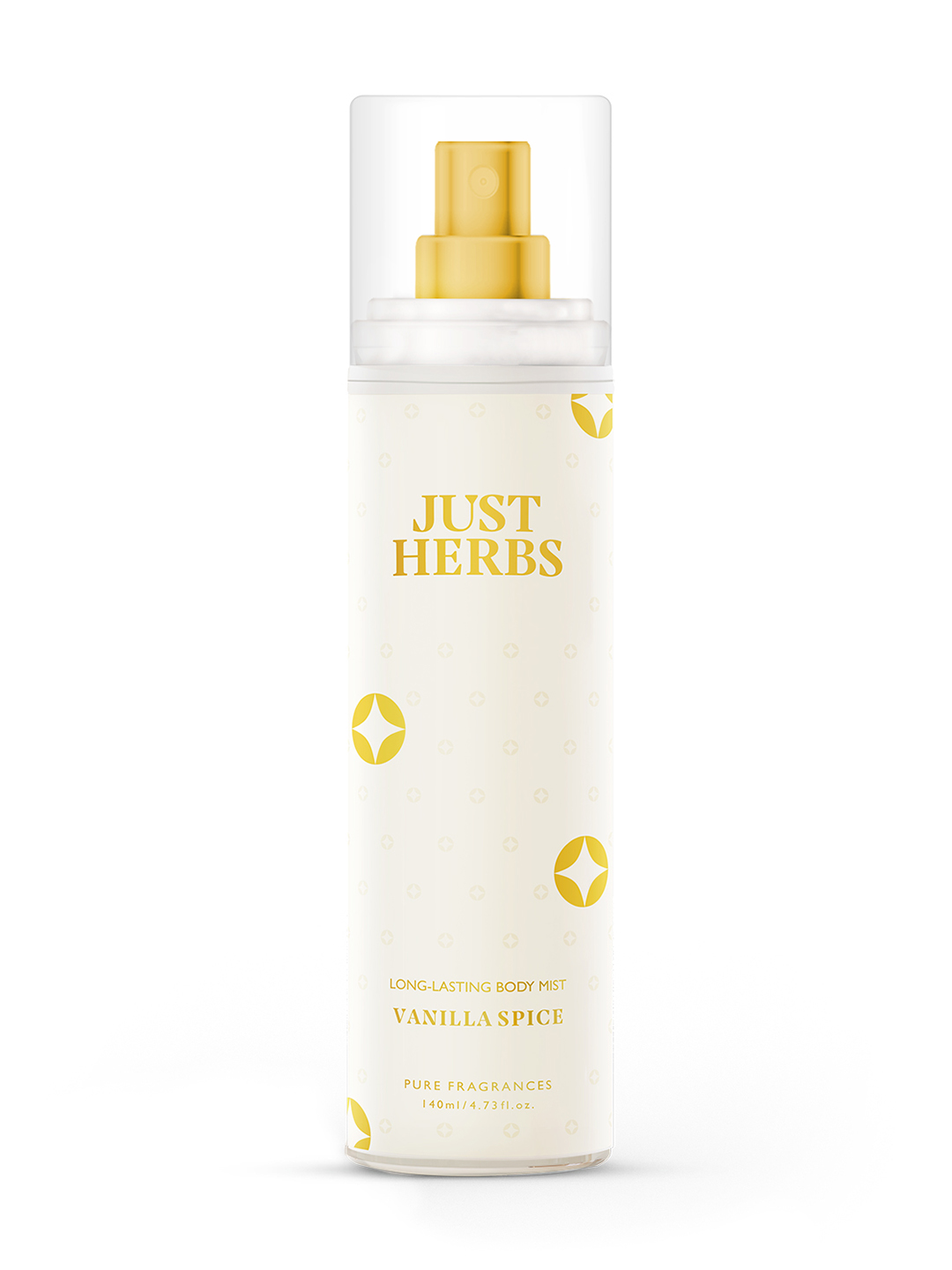 Just Herbs Long Lasting Vanilla Spice Body Mist - For Men & Women (140 ml)