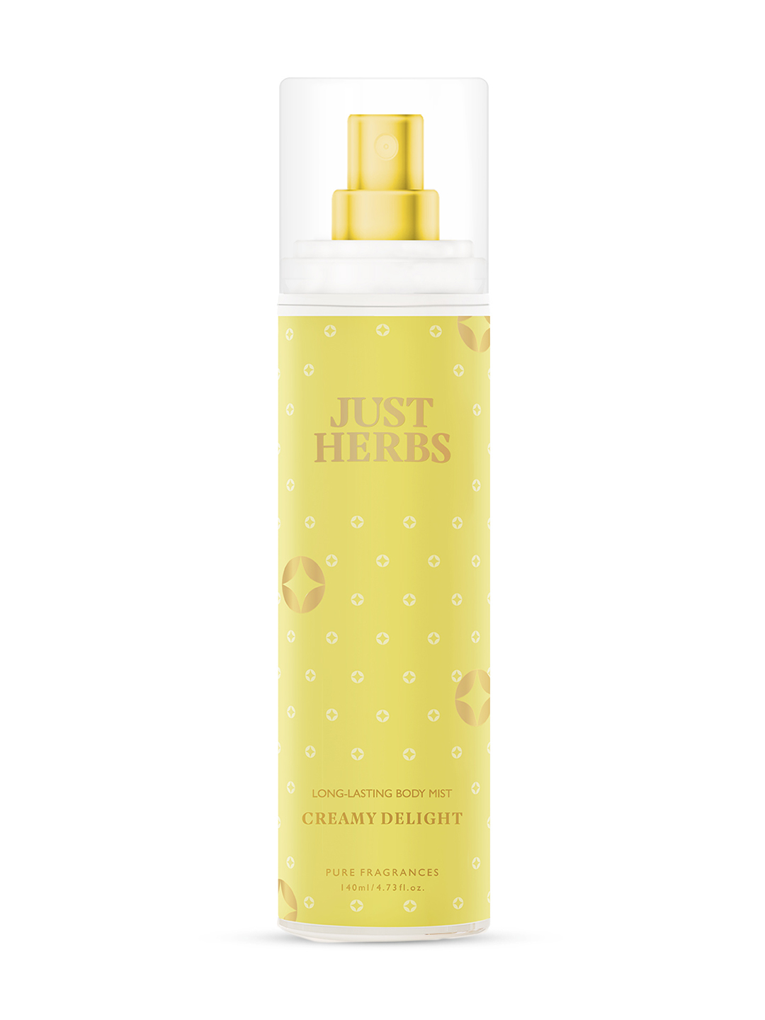 Just Herbs Long Lasting Creamy Delight Body Mist - For Men & Women (140 ml)