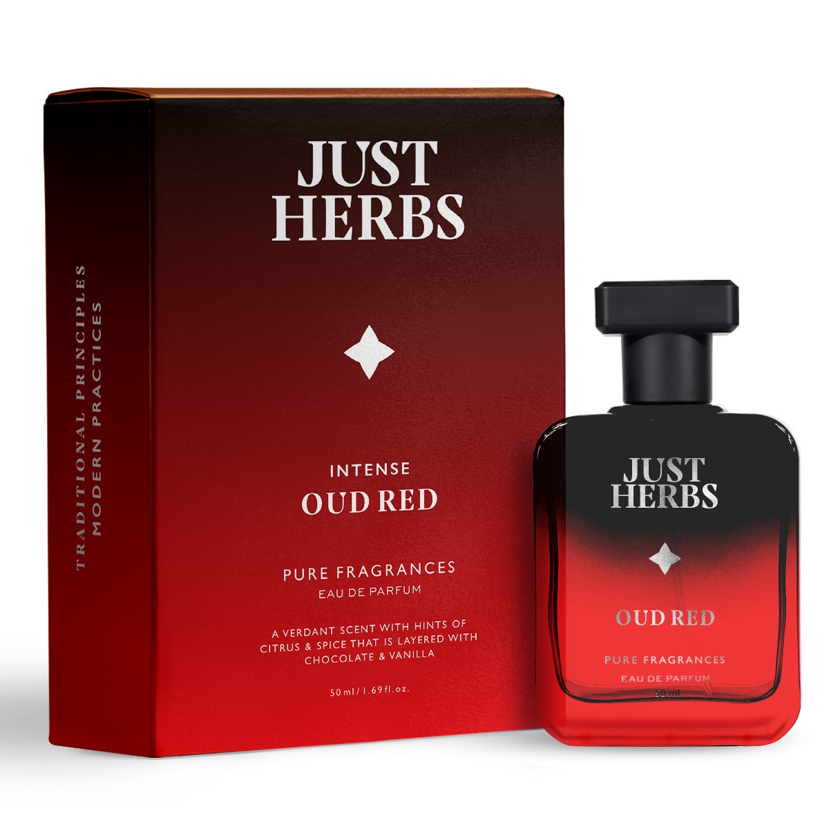 Just Herbs Intense Oud Red Eau De Parfum - 50 ml