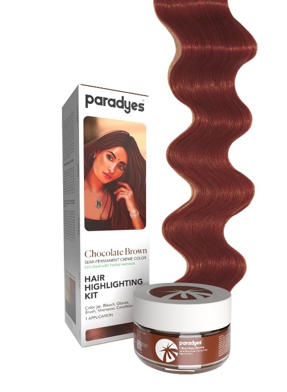 Paradyes Chocolate Brown Highlighting Kit 100 gm , Chocolate Brown ()